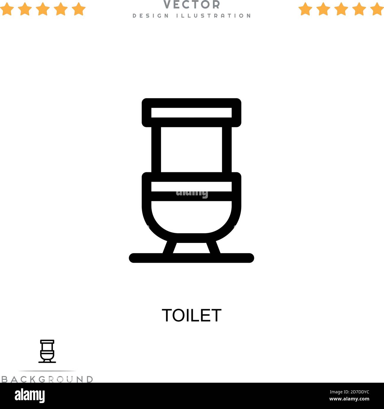 Toilet icon. Simple element from digital disruption collection. Line