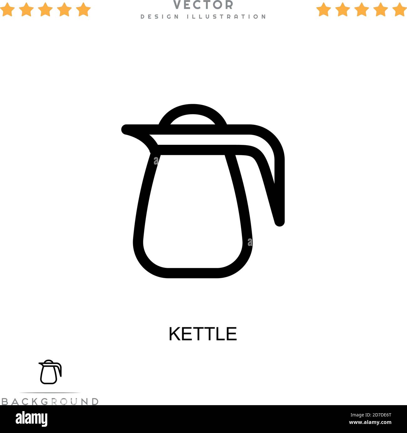 Kettle icon. Simple element from digital disruption collection. Line ...