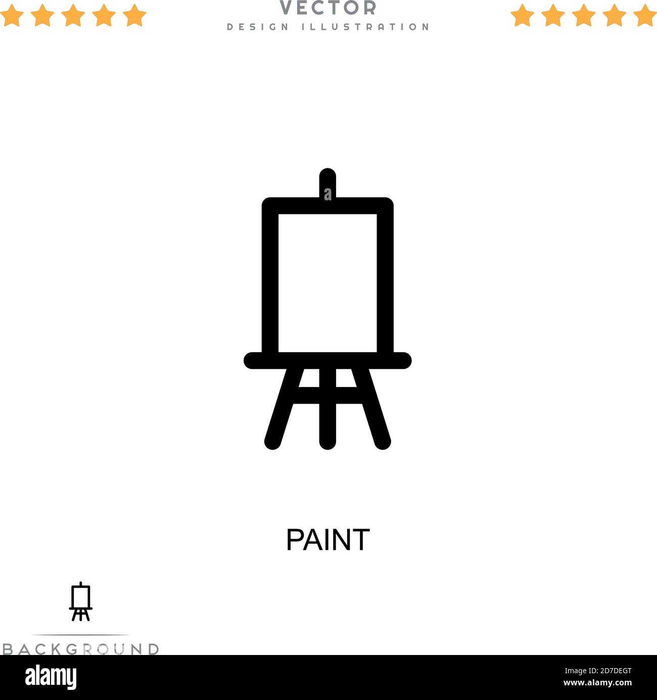 Paint icon. Simple element from digital disruption collection. Line ...
