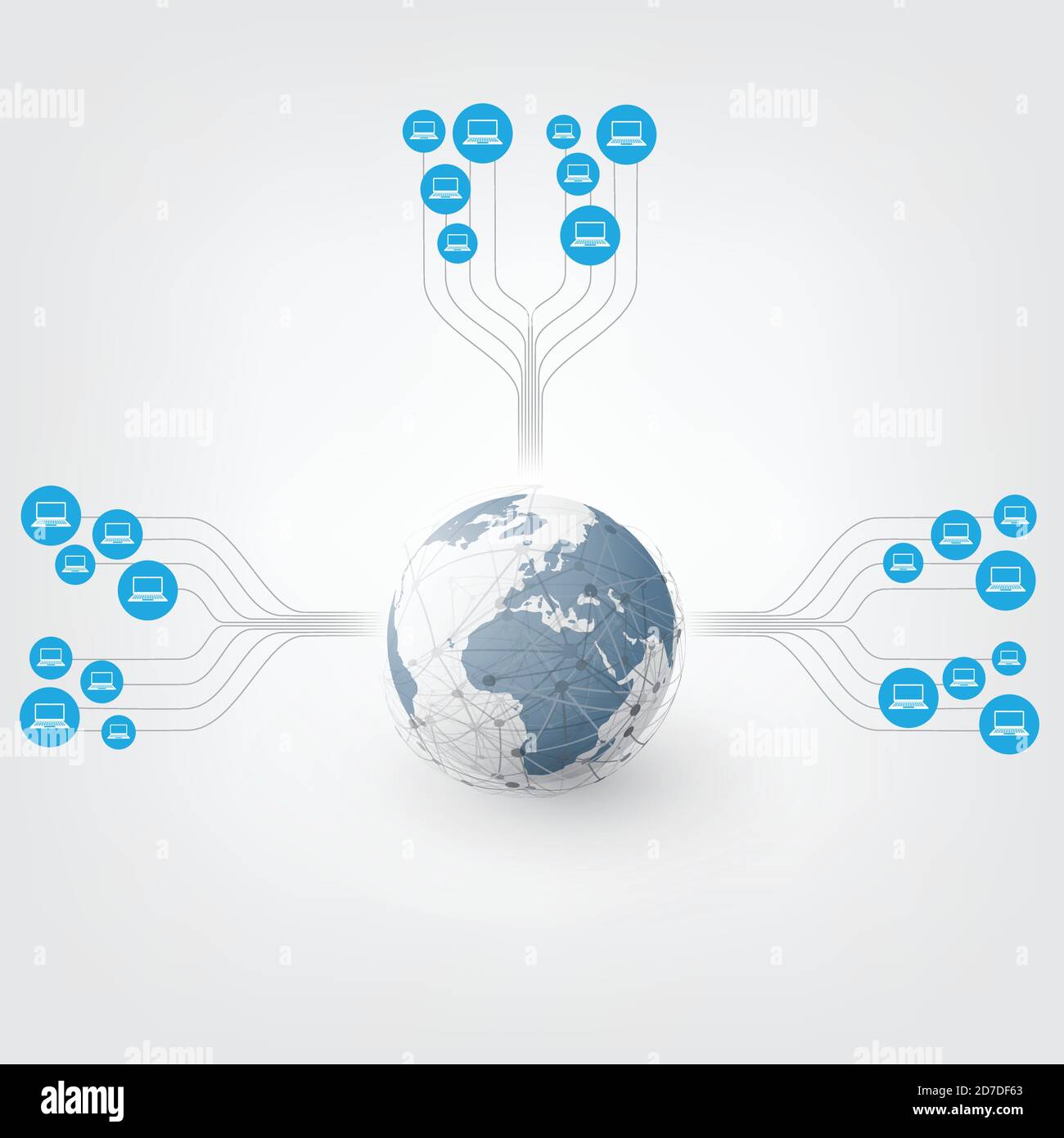 Networks - Abstract Cloud Computing and Global Network Communication ...