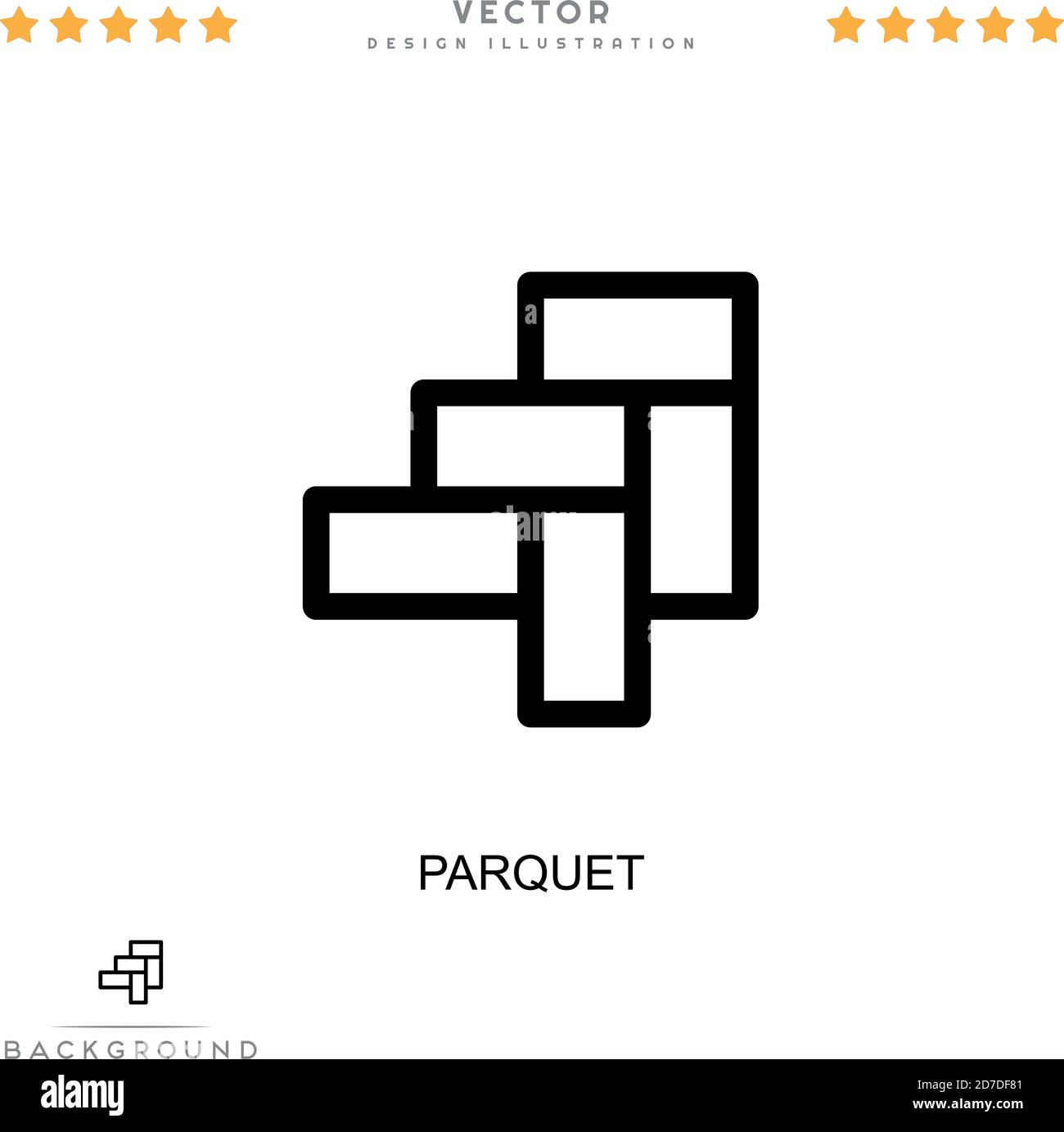 Parquet icon. Simple element from digital disruption collection. Line