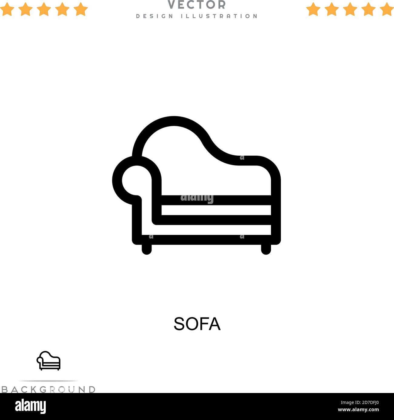 Sofa icon. Simple element from digital disruption collection. Line Sofa ...
