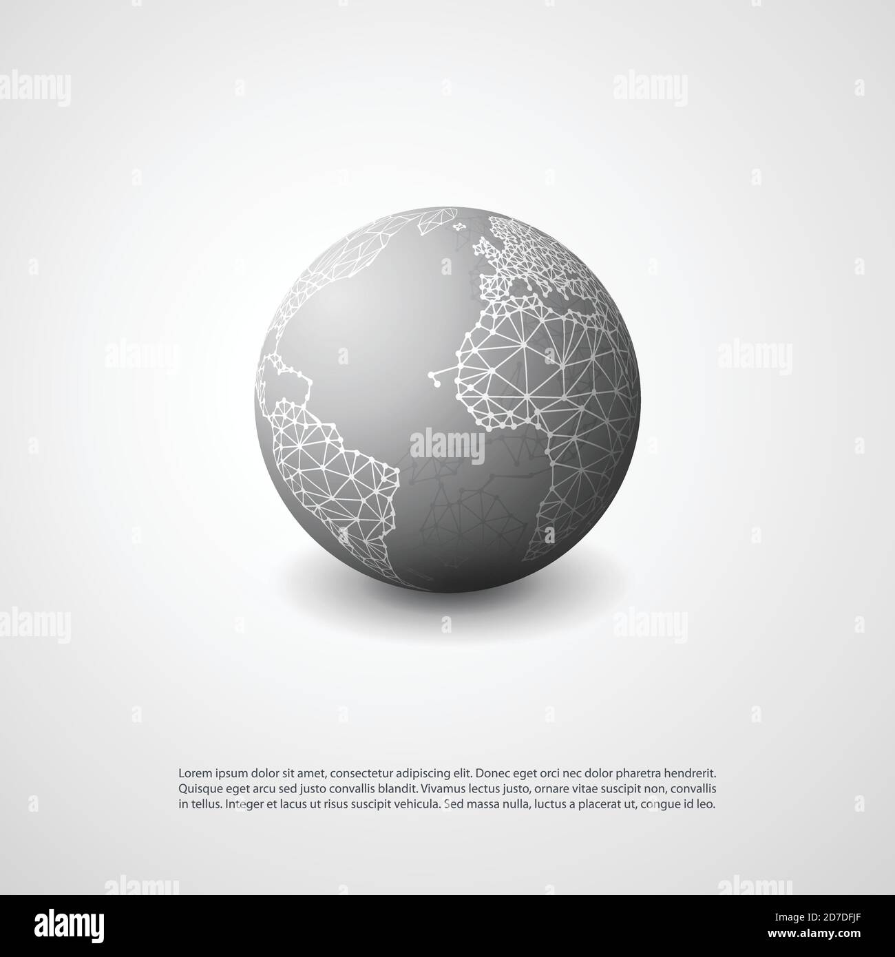 Cloud Computing and Networks Concept, Global Network Connections Stock ...