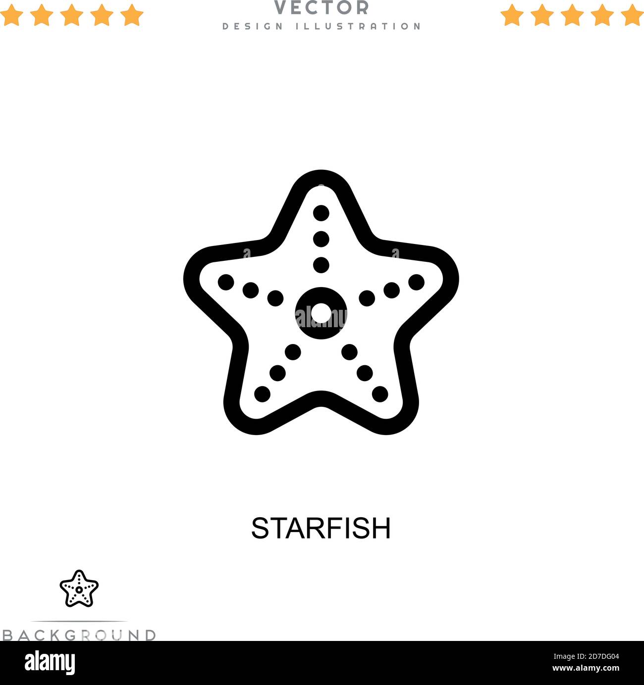 Starfish icon. Simple element from digital disruption collection. Line ...