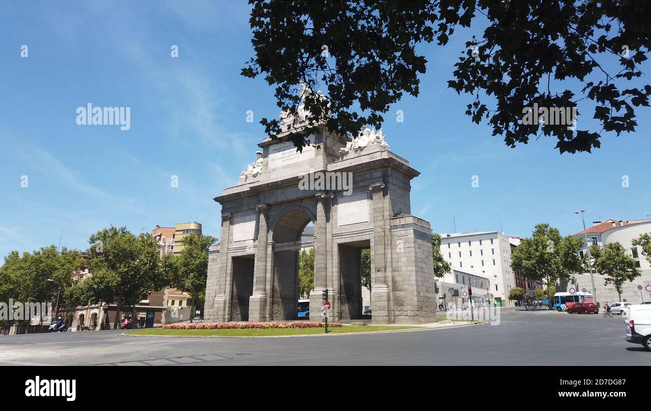 Puertas de Madrid Stock Photo