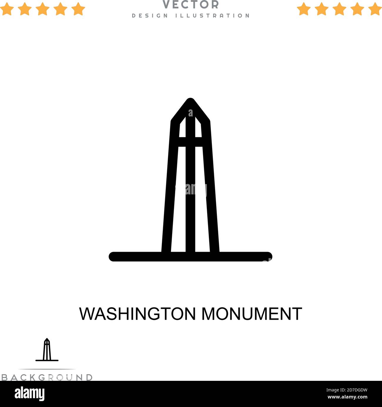 Washington monument icon. Simple element from digital disruption