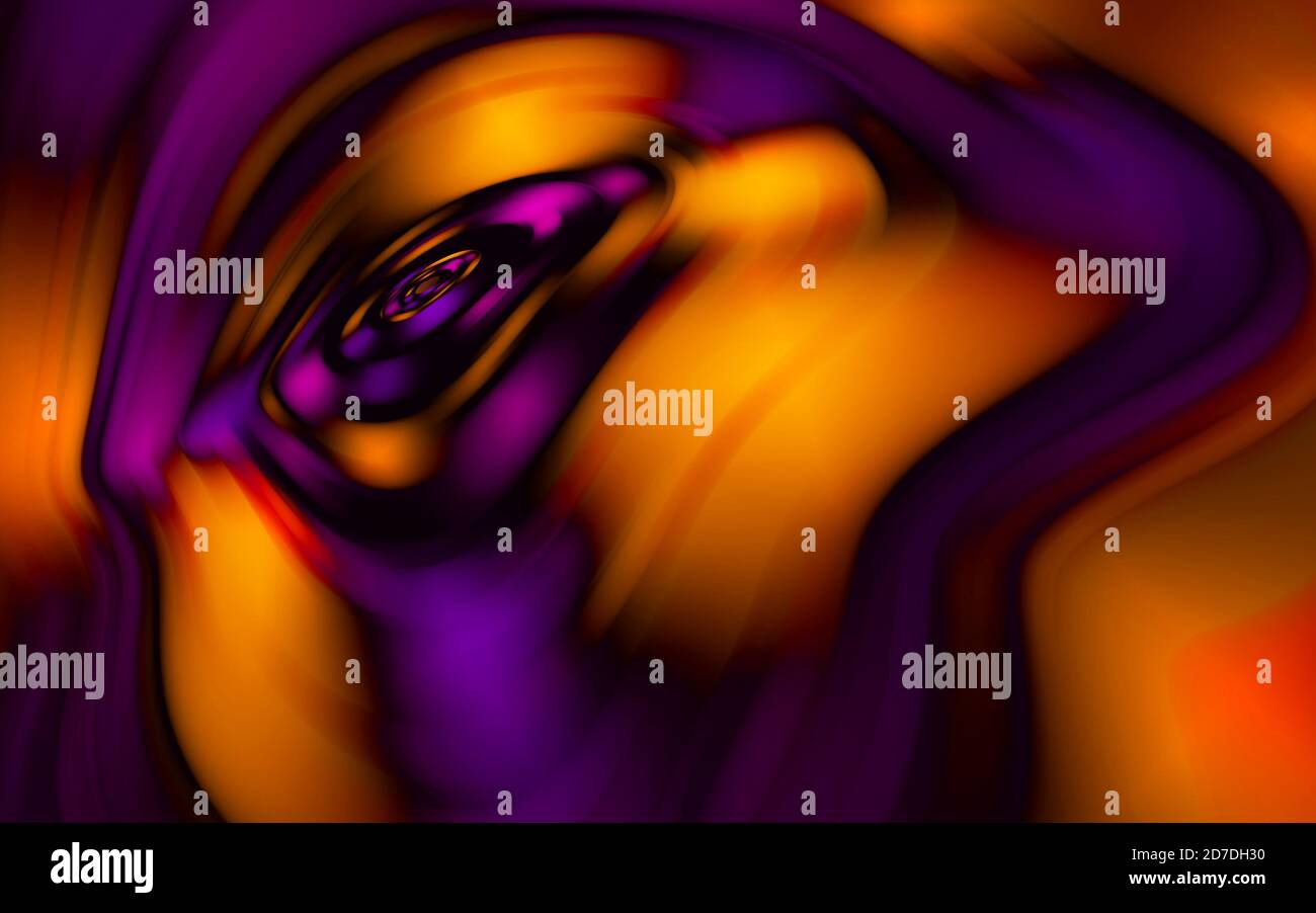 Neoned Purple Orange Yellow Colorful Holographic Swirl Vortex Prism Speed Laser Motion Pattern For Background Wallpaper Advertising Retro Vaporwave Style Distorted Fractal Fine Art Stock Photo Alamy