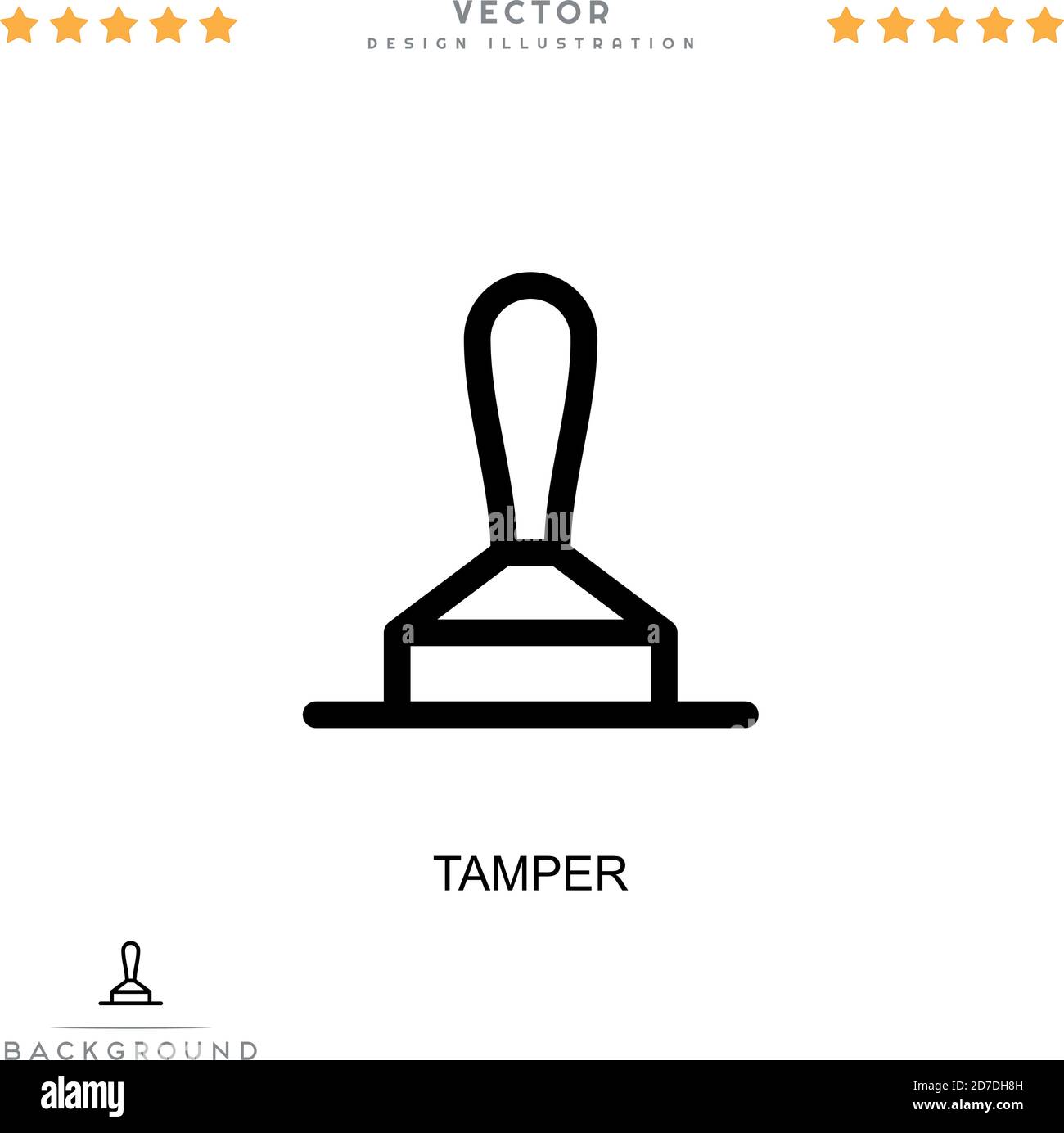 Tamper icon. Simple element from digital disruption collection. Line Tamper icon for templates