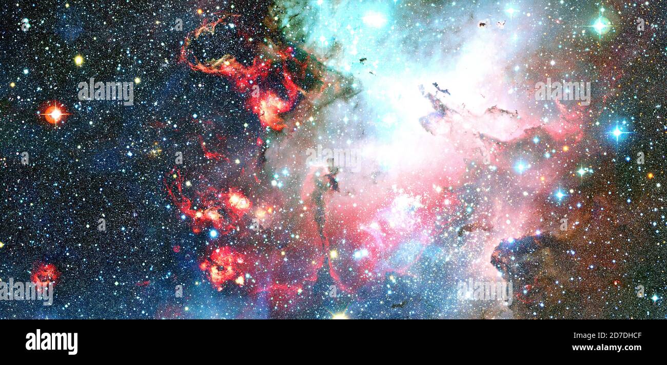 Nebula and stars in deep space. Elements of this image furnished by NASA Stock Photo