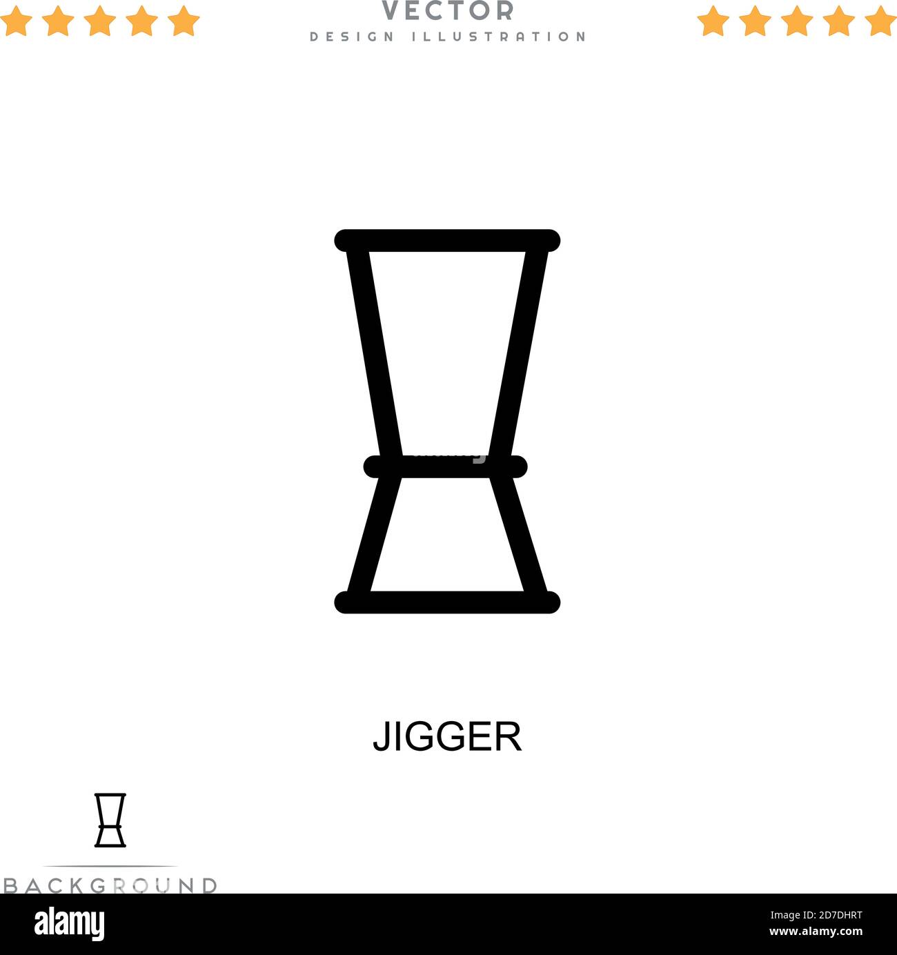 Jigger icon. Simple element from digital disruption collection. Line