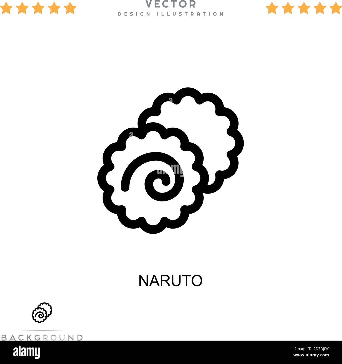 Naruto icon. Simple element from digital disruption collection. Line Naruto icon for templates, infographics and more Stock Vector
