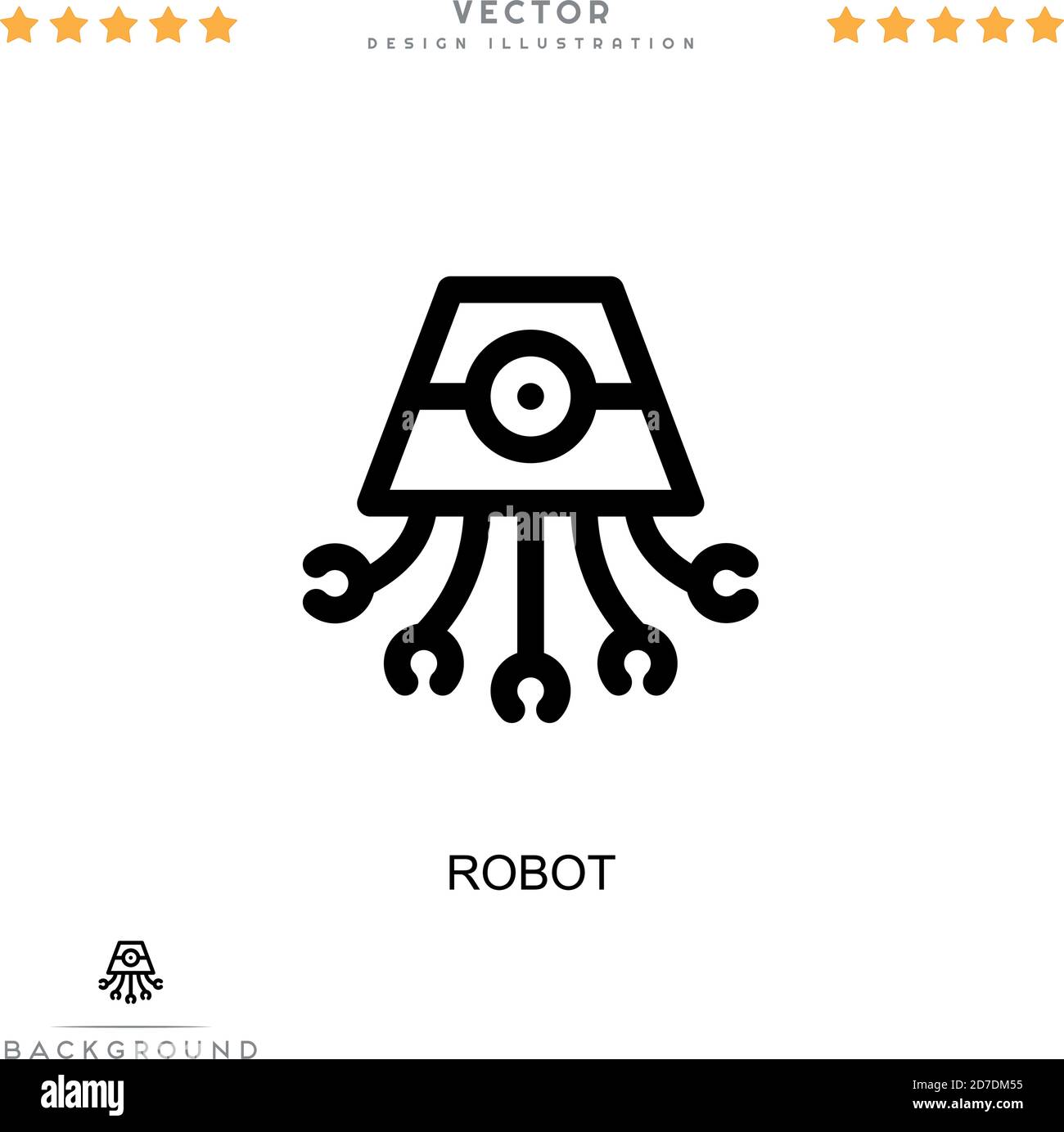 Robot icon. Simple element from digital disruption collection. Line ...