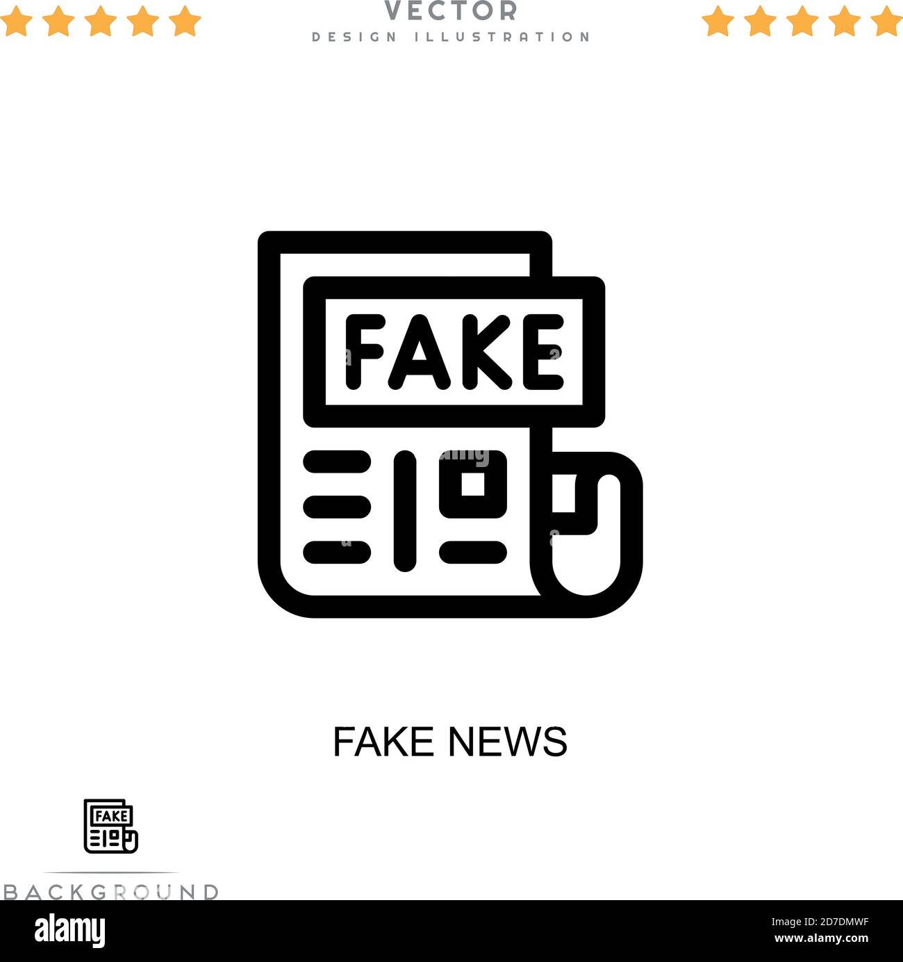 Fake News Icon High Resolution Stock Photography And Images Alamy