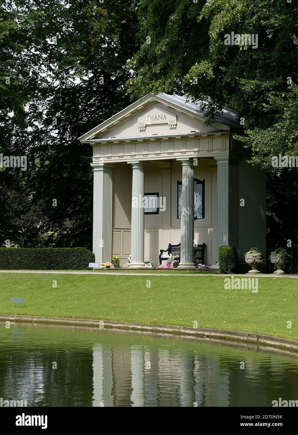 Althorp House: Lady Diana Memorial Stock Photo