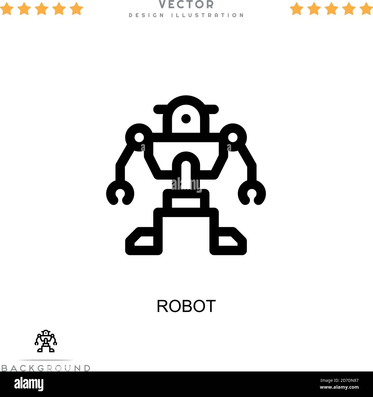 Robot icon. Simple element from digital disruption collection. Line ...