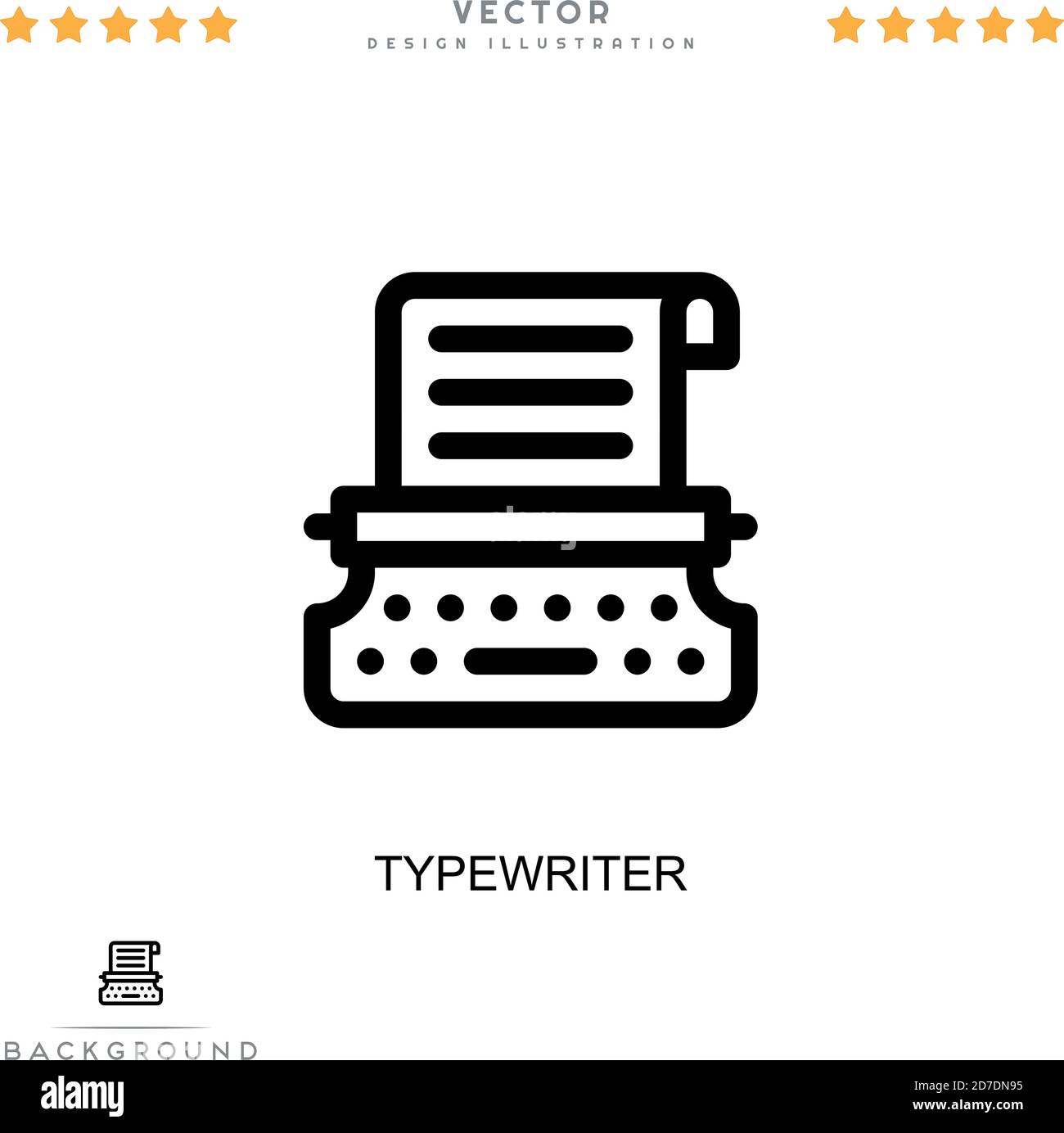 Typewriter icon. Simple element from digital disruption collection ...