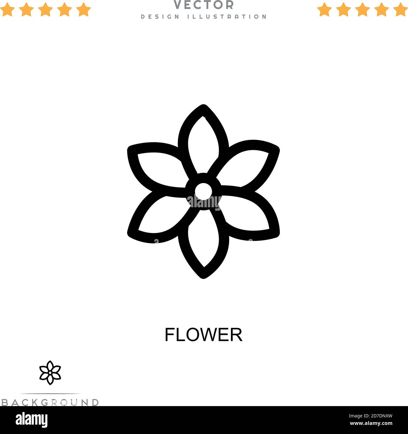 Flower icon. Simple element from digital disruption collection. Line ...