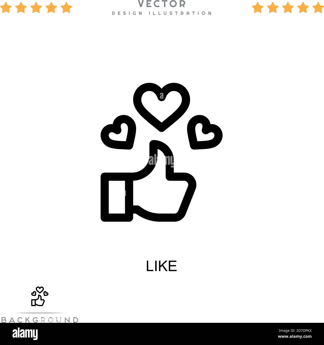 Like icon. Simple element from digital disruption collection. Line Like ...