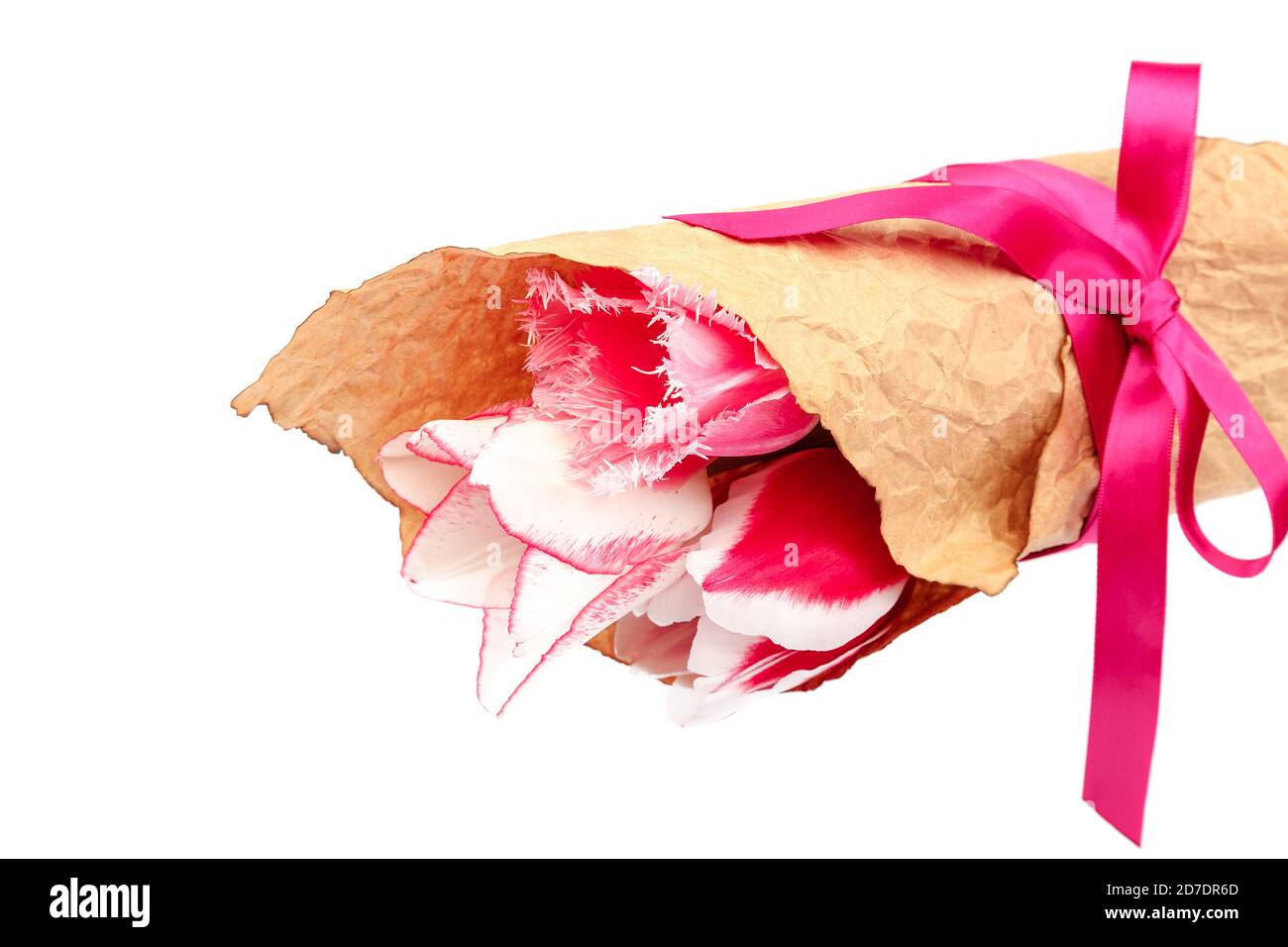 Tulips flowers bouquet isolated on white background Stock Photo - Alamy