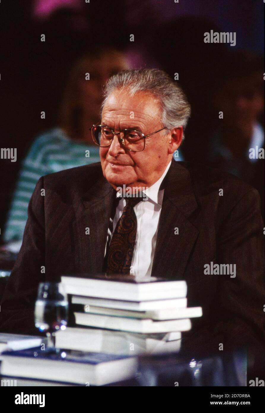 Autor auf der Buchmesse in Frankfurt, Deutschland 1993. Stock Photo