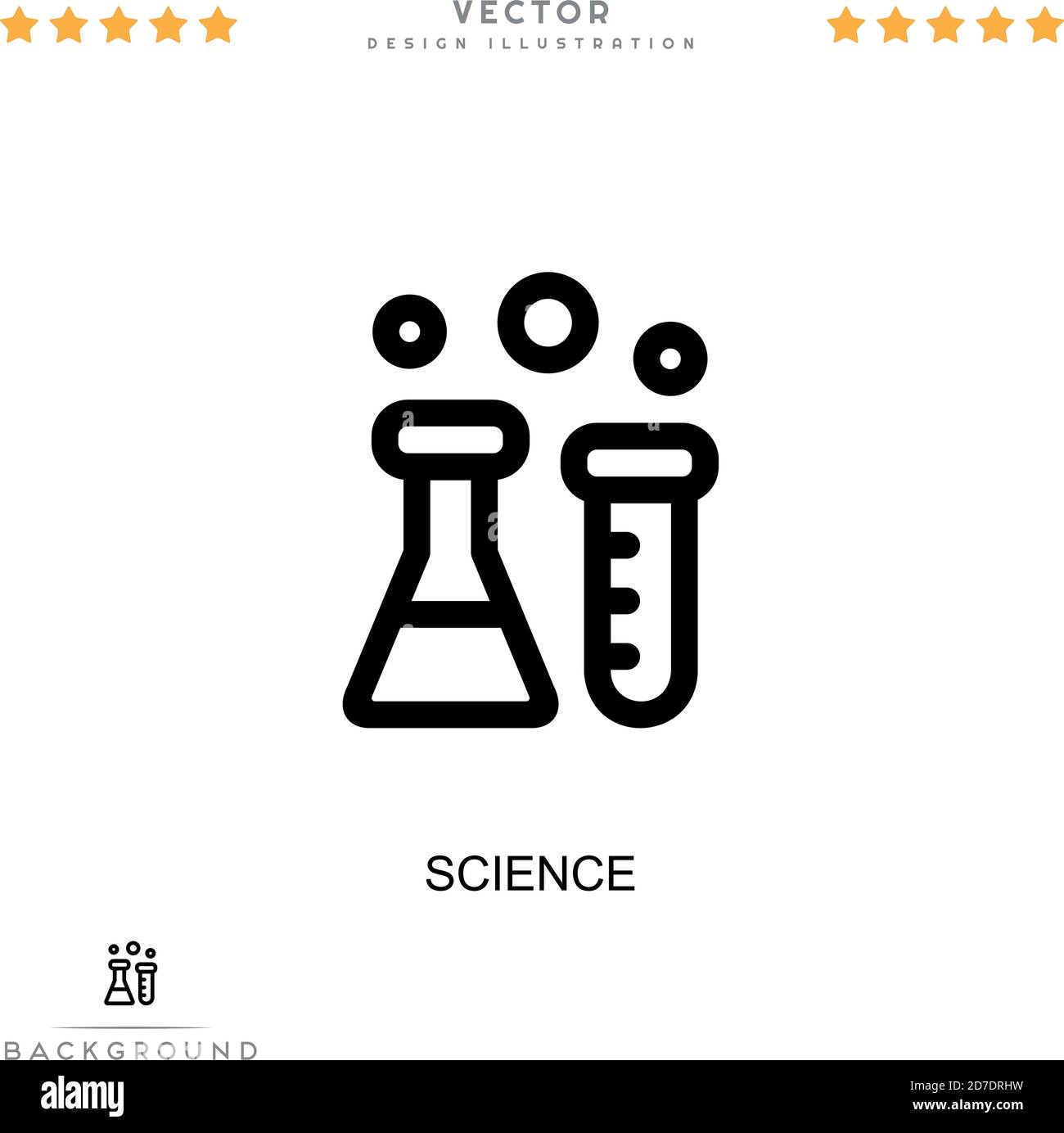 Science icon. Simple element from digital disruption collection. Line Science icon for templates, infographics and more Stock Vector