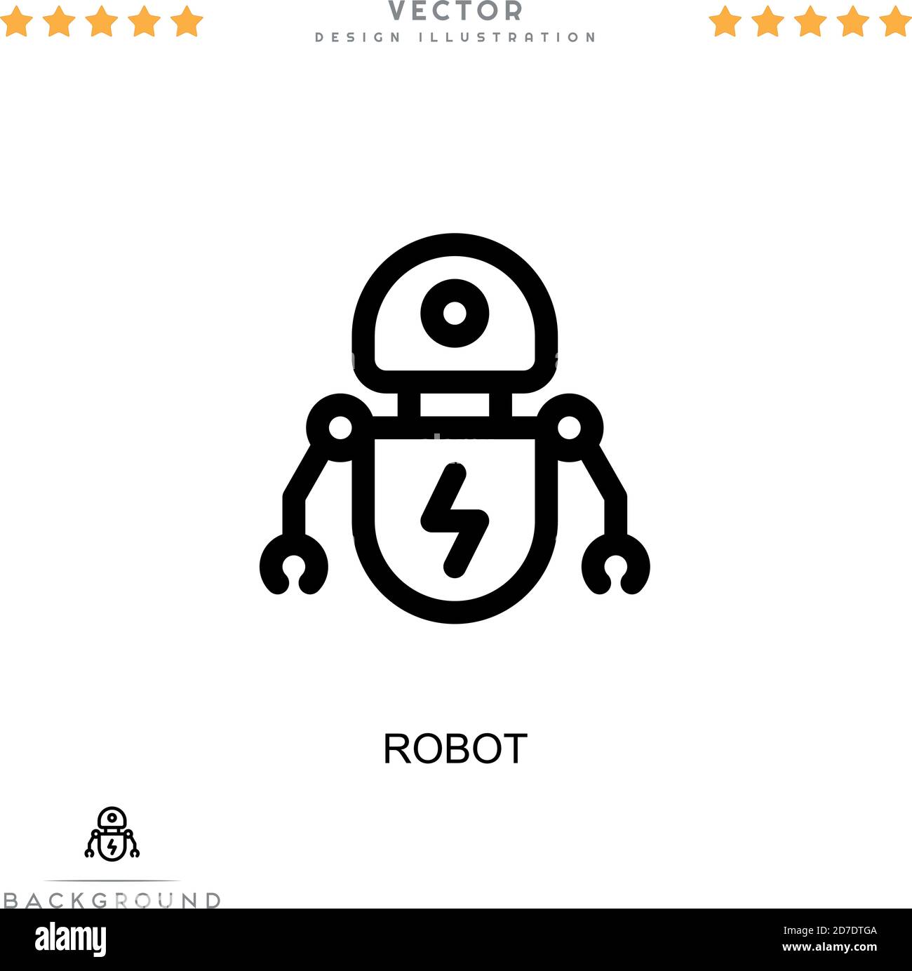 Robot icon. Simple element from digital disruption collection. Line ...