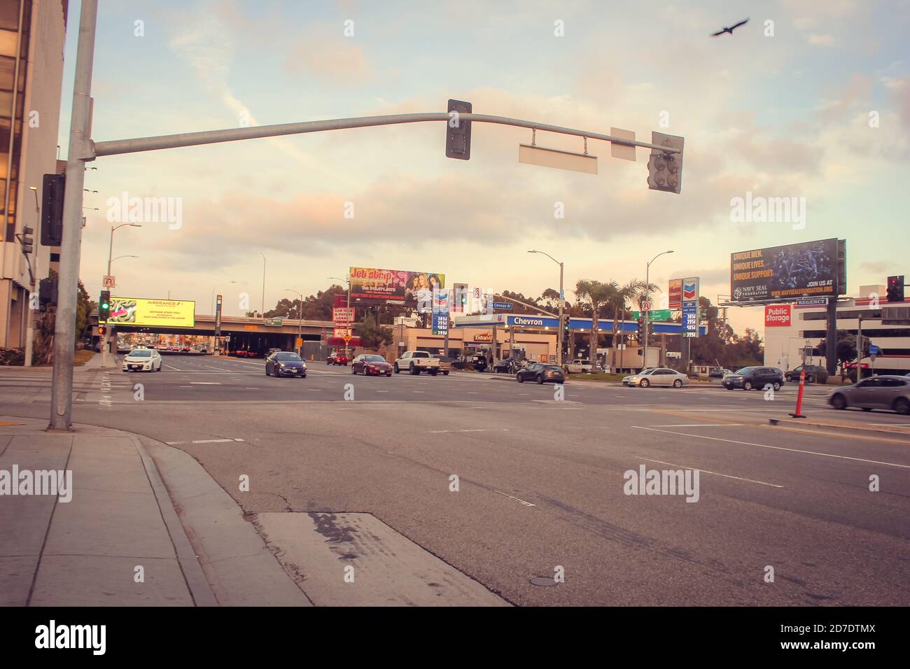 Traffic jam in Los Angeles Stock Photo Alamy