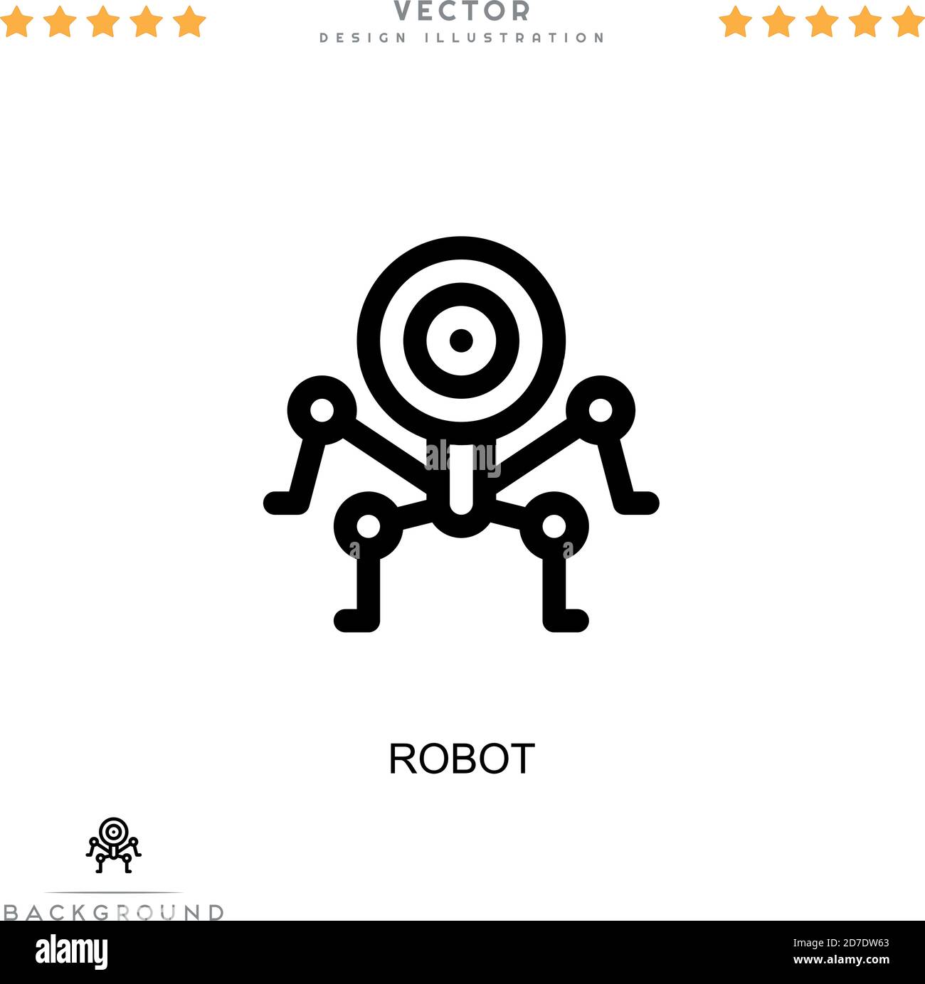 Robot icon. Simple element from digital disruption collection. Line ...