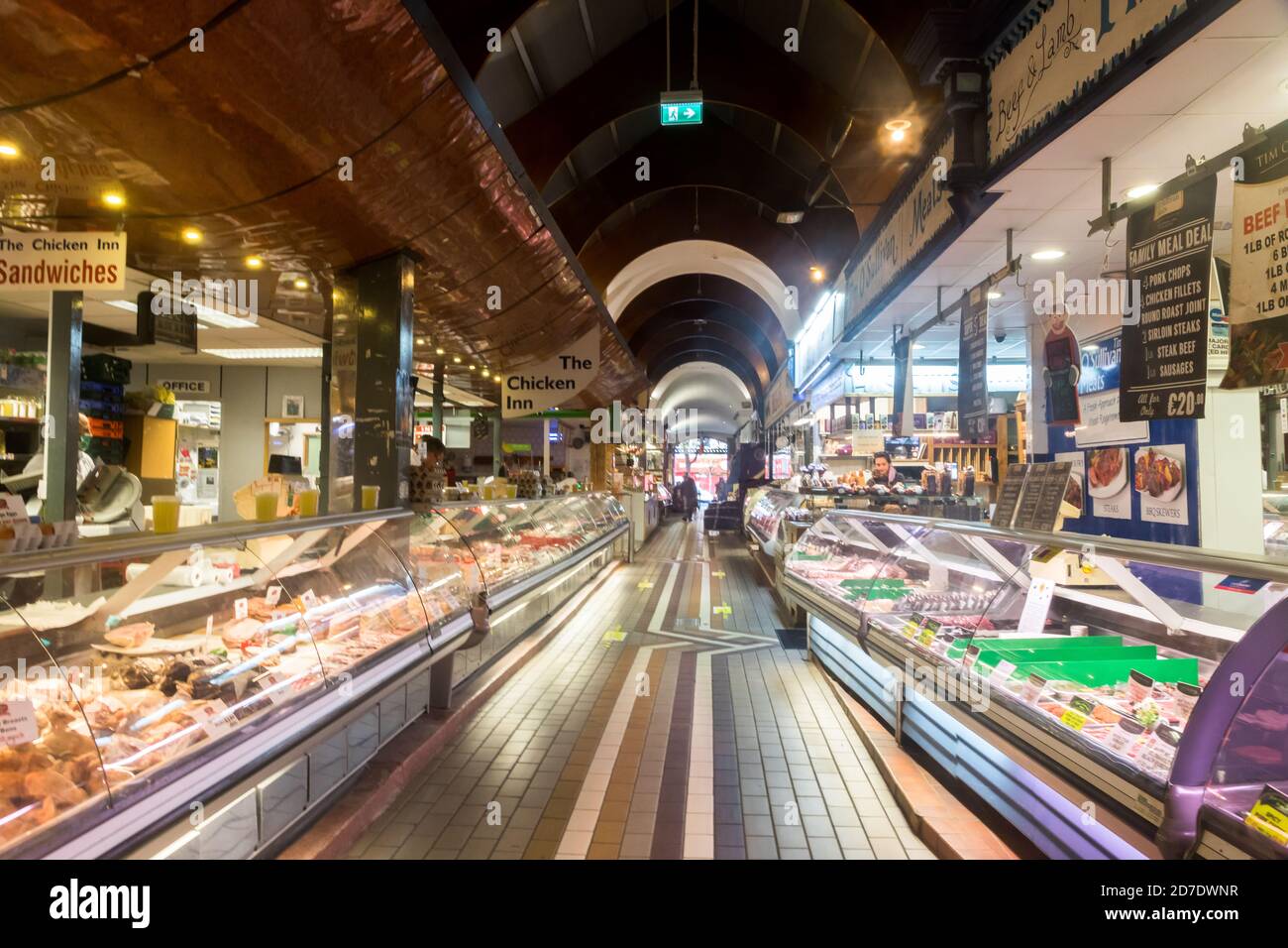 Cork City, Cork, Ireland. 22nd Oct, 2020. The English Market which is always busy on the first day of the level five lockdown where the city was very quite as people adhered to the government guidlines. - Credit; Credit: David Creedon/Alamy Live News Stock Photo