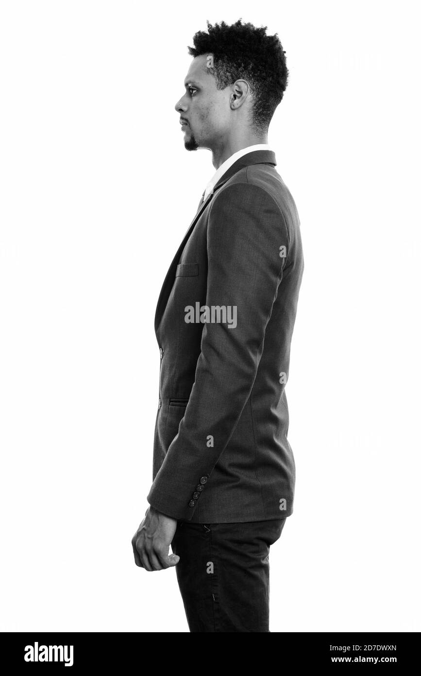 African side profile looking Black and White Stock Photos & Images - Alamy