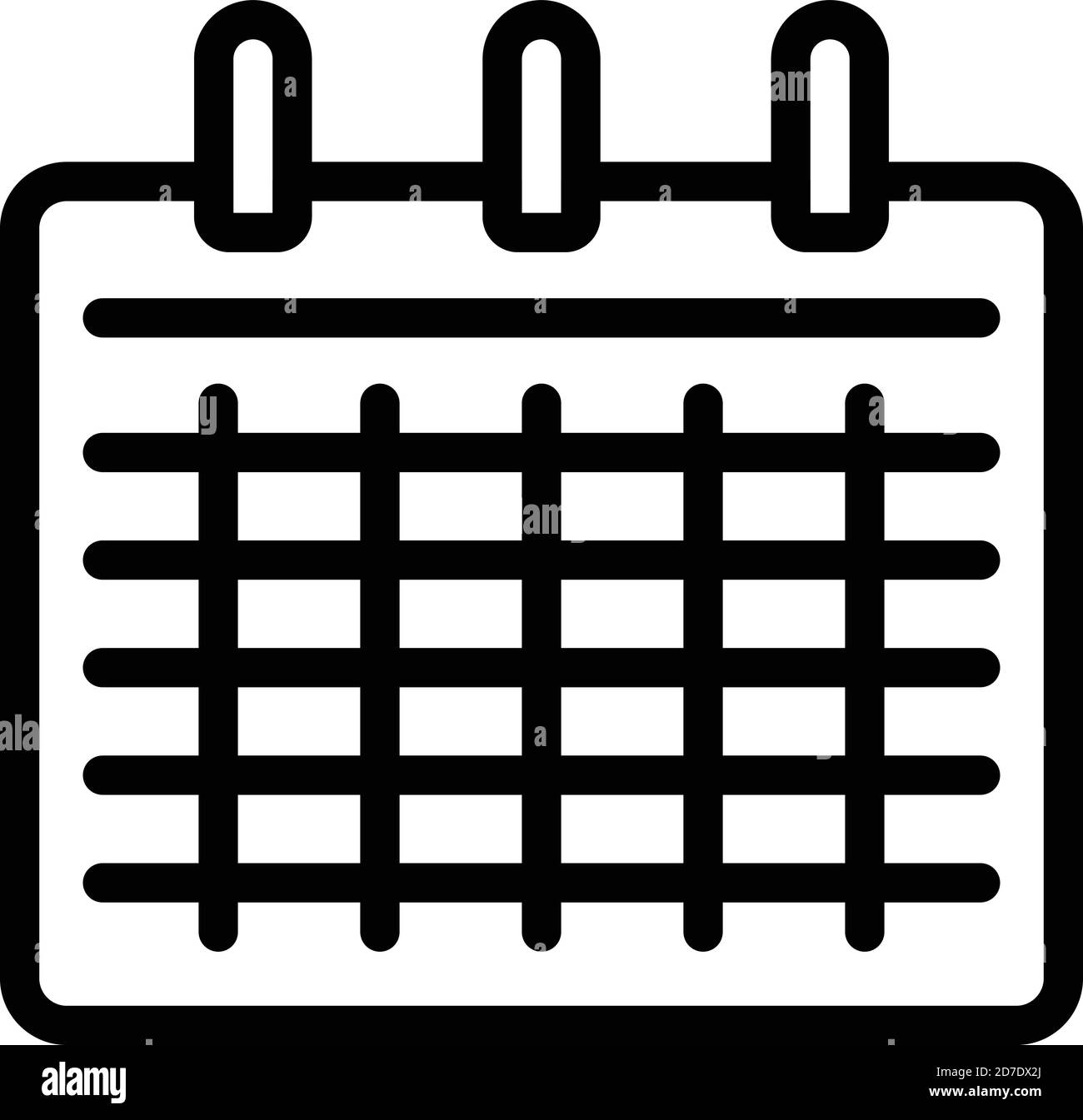 Student job calendar icon. Outline student job calendar vector icon for web  design isolated on white background Stock Vector Image & Art - Alamy