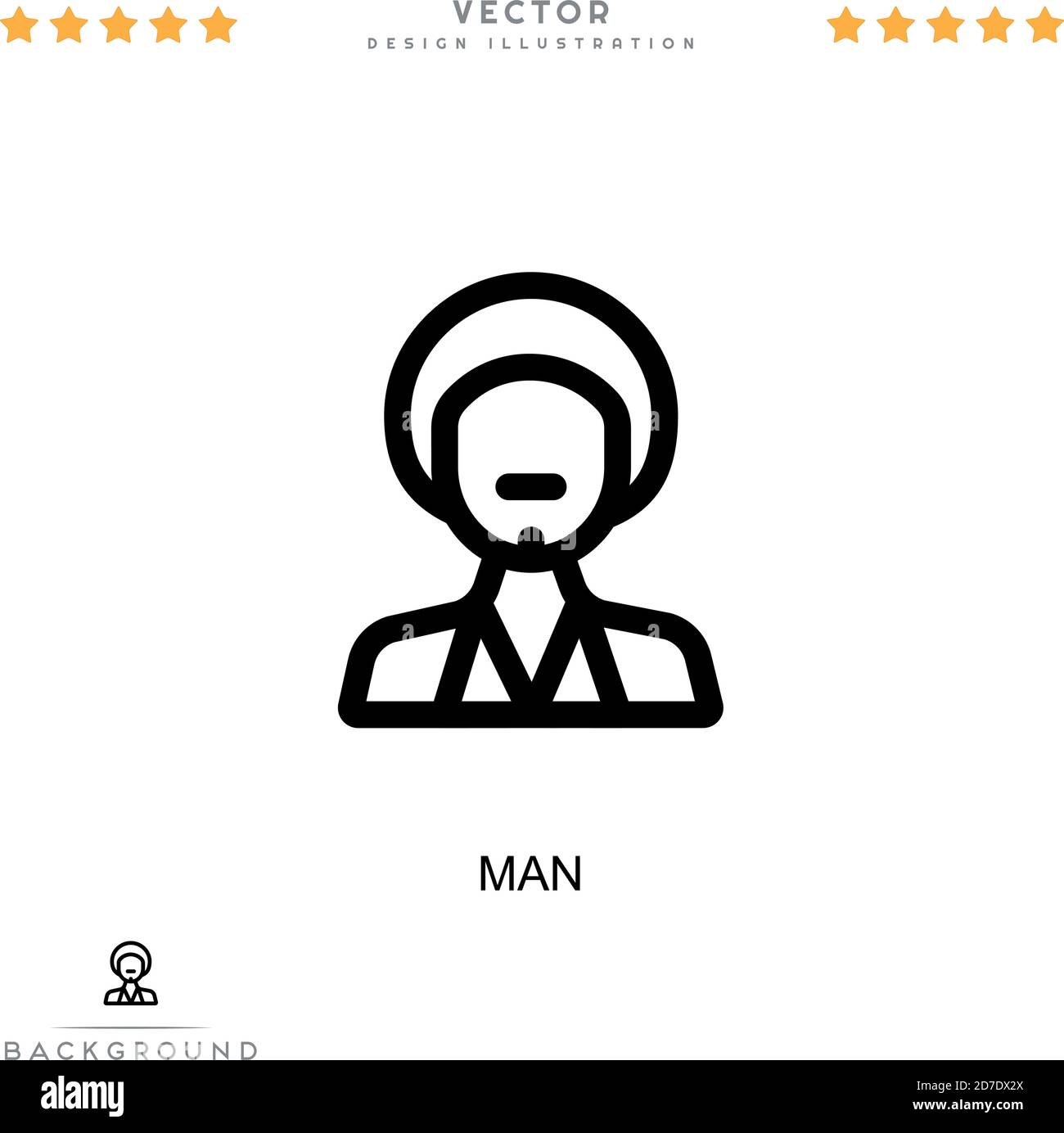 Man icon. Simple element from digital disruption collection. Line Man icon for templates, infographics and more Stock Vector