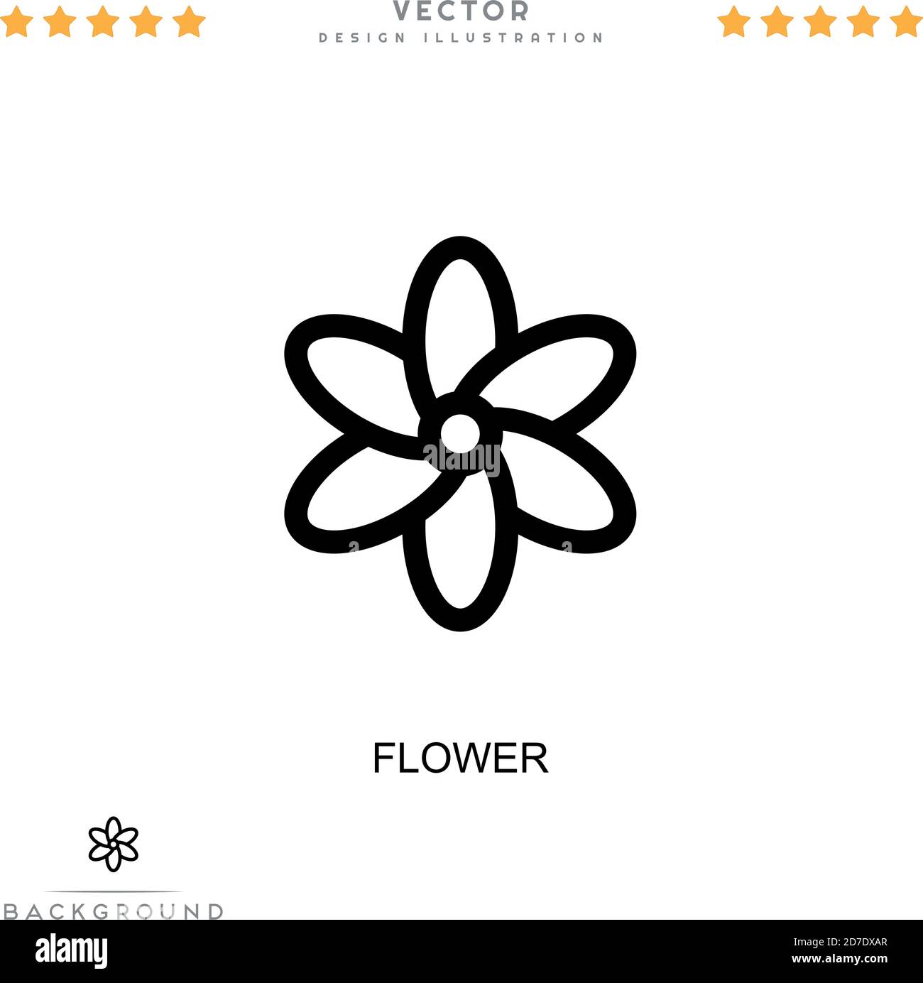 Flower icon. Simple element from digital disruption collection. Line ...