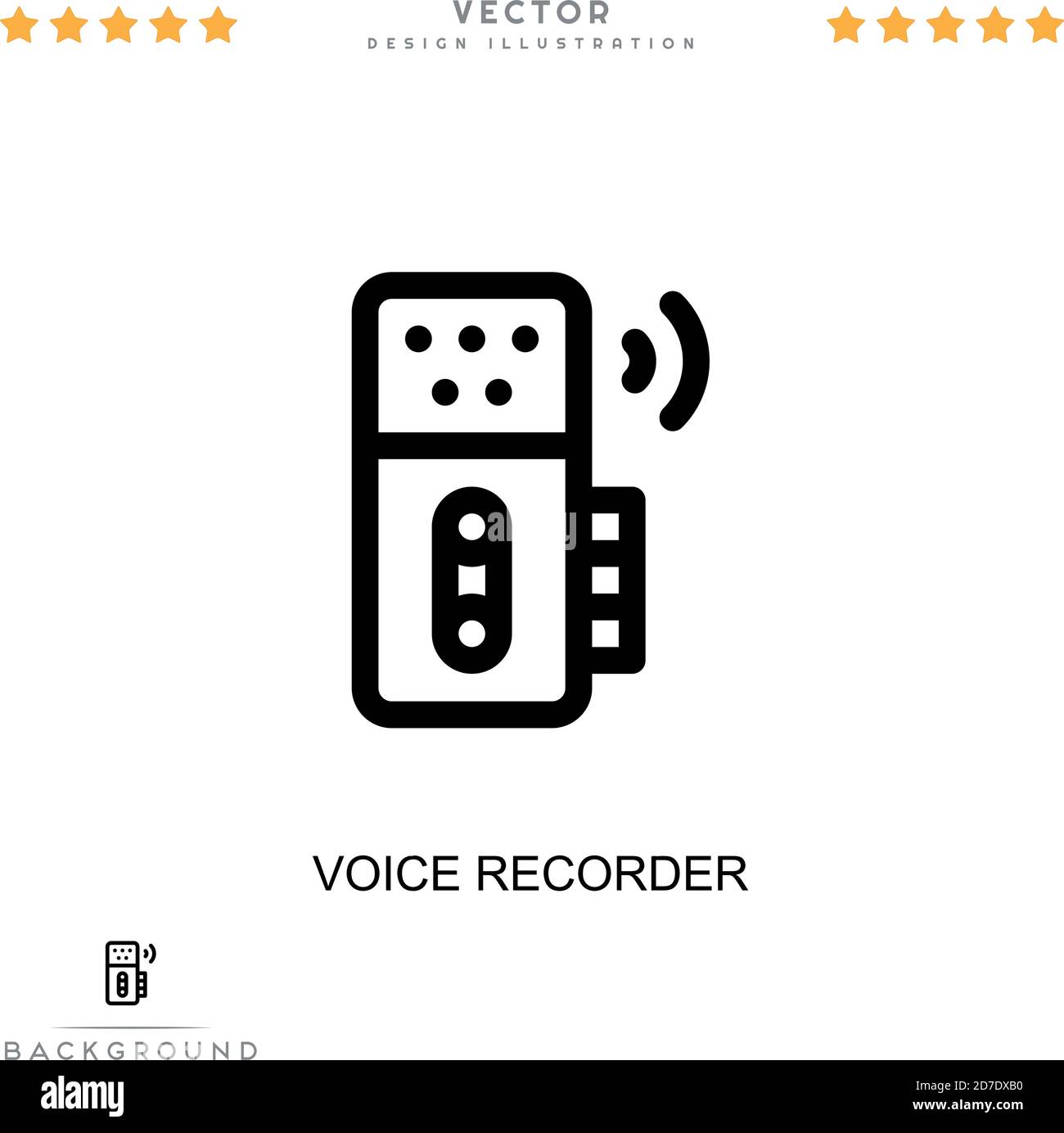 Voice recorder icon. Simple element from digital disruption collection.  Line Voice recorder icon for templates, infographics and more Stock Vector  Image & Art - Alamy