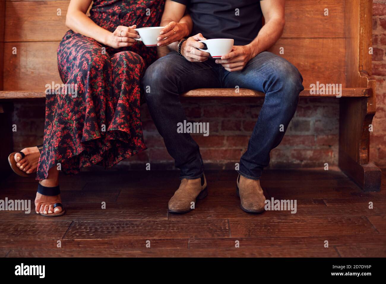 Feet up on bench hires stock photography and images Alamy