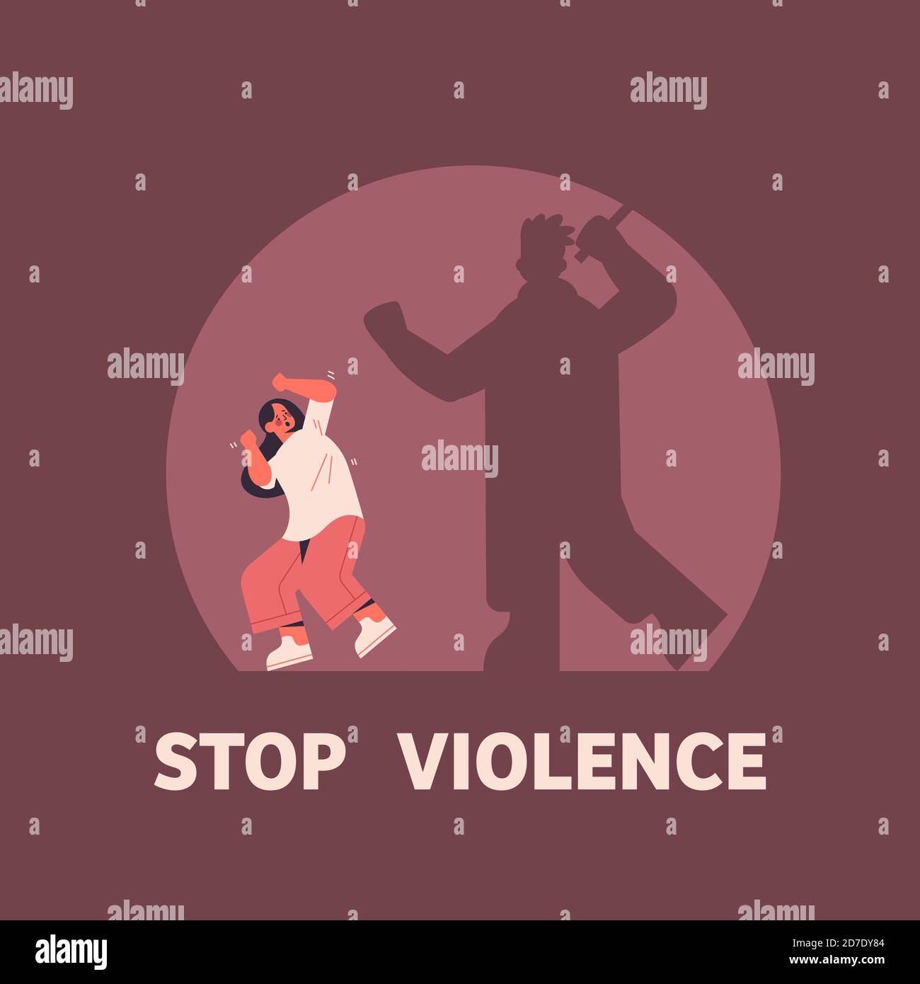 shadow of angry husband punching and hitting wife stop domestic ...