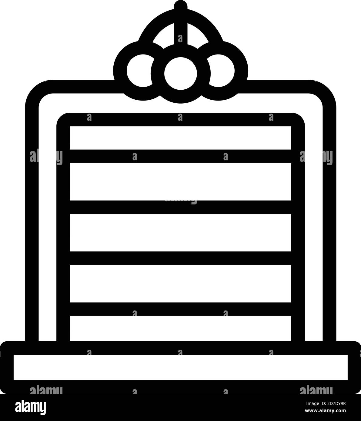 Cut cake icon. Outline cut cake vector icon for web design isolated on ...