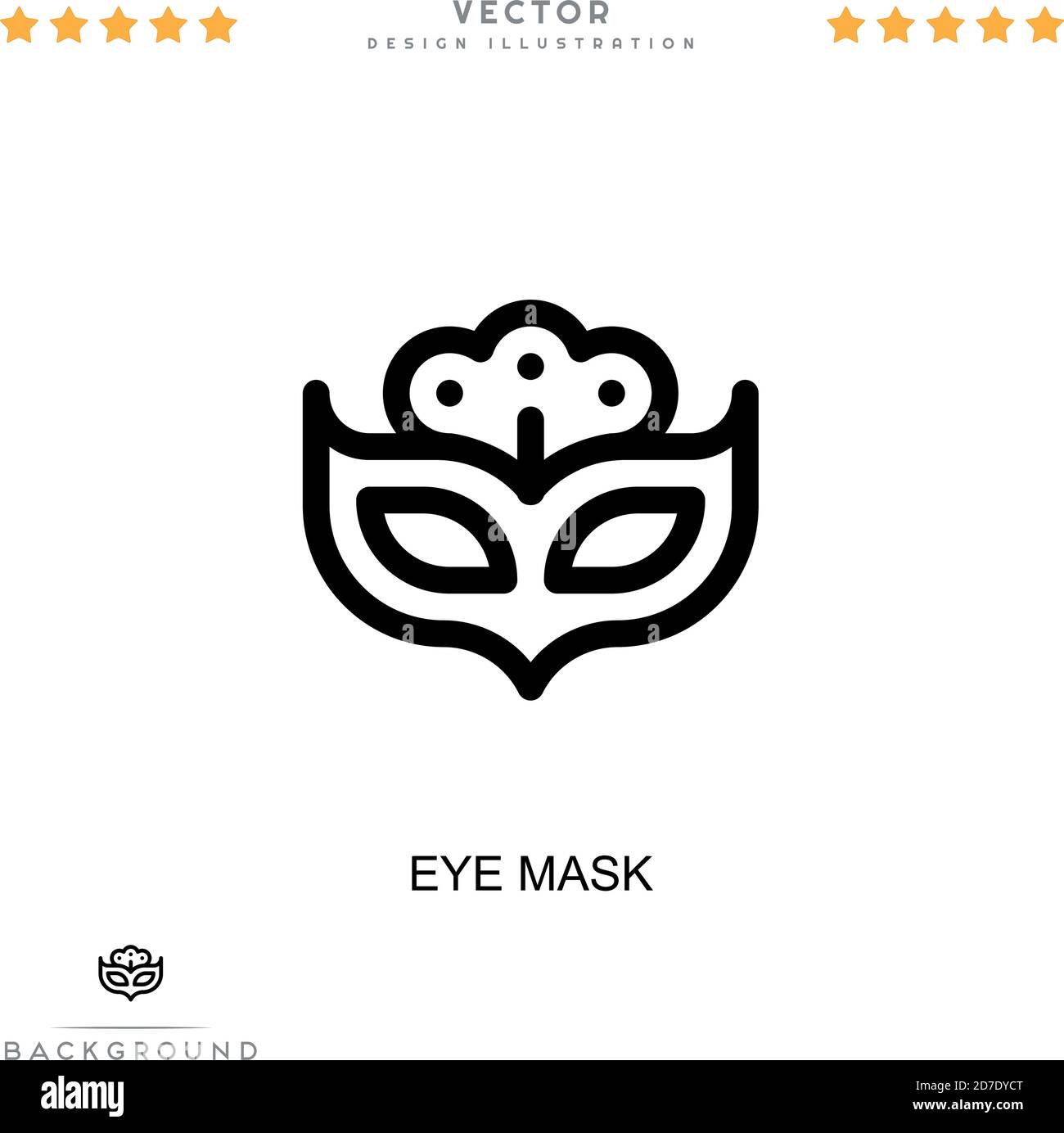 Eye mask icon. Simple element from digital disruption collection. Line