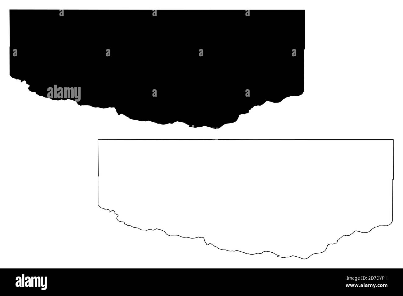 Keya Paha County, Nebraska (U.S. county, United States of America, USA, U.S., US) map vector illustration, scribble sketch Keya Paha map Stock Vector