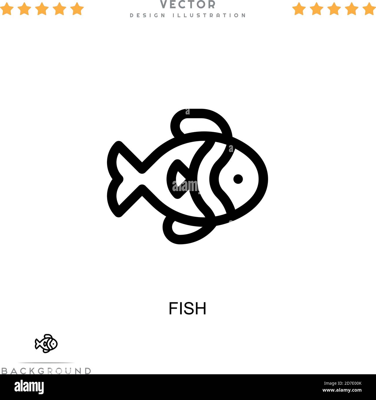 Fish icon. Simple element from digital disruption collection. Line Fish ...