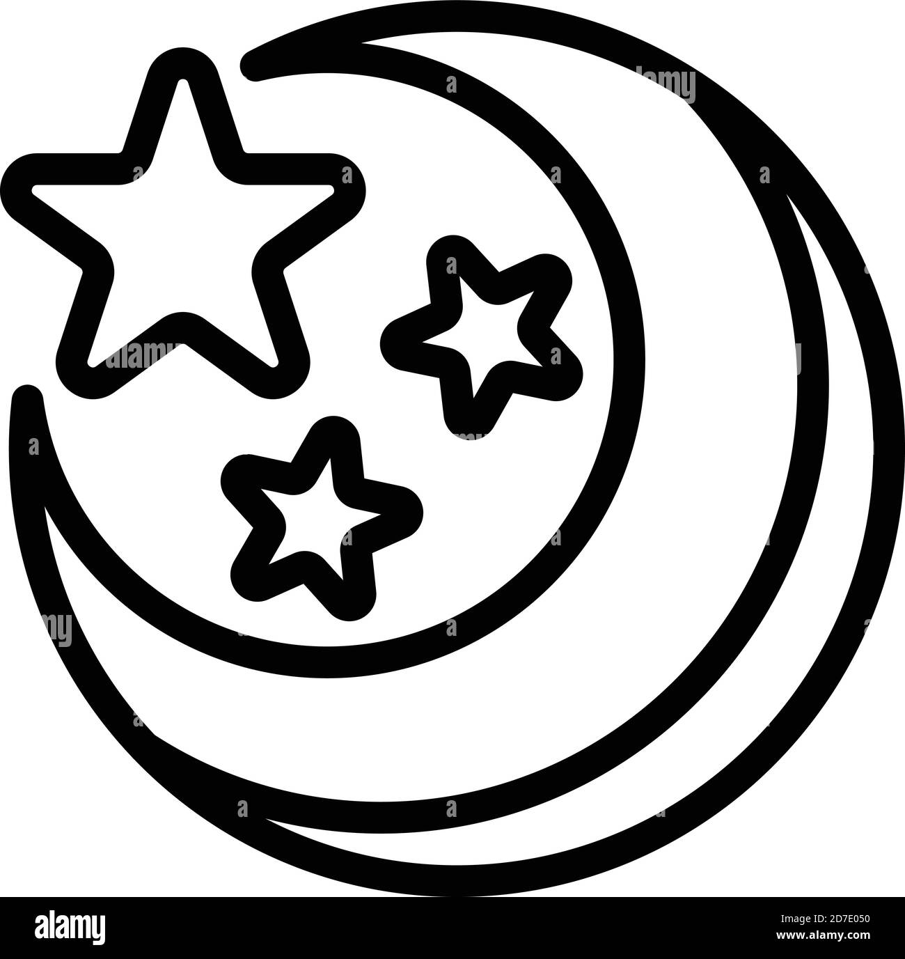 Space Stars Clipart Black And White