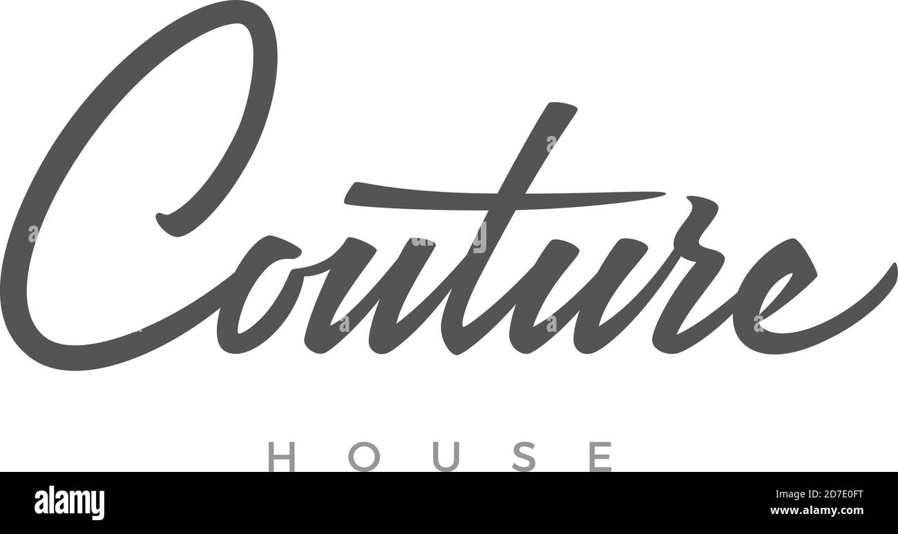 Couture logo design Stock Vector Image & Art - Alamy