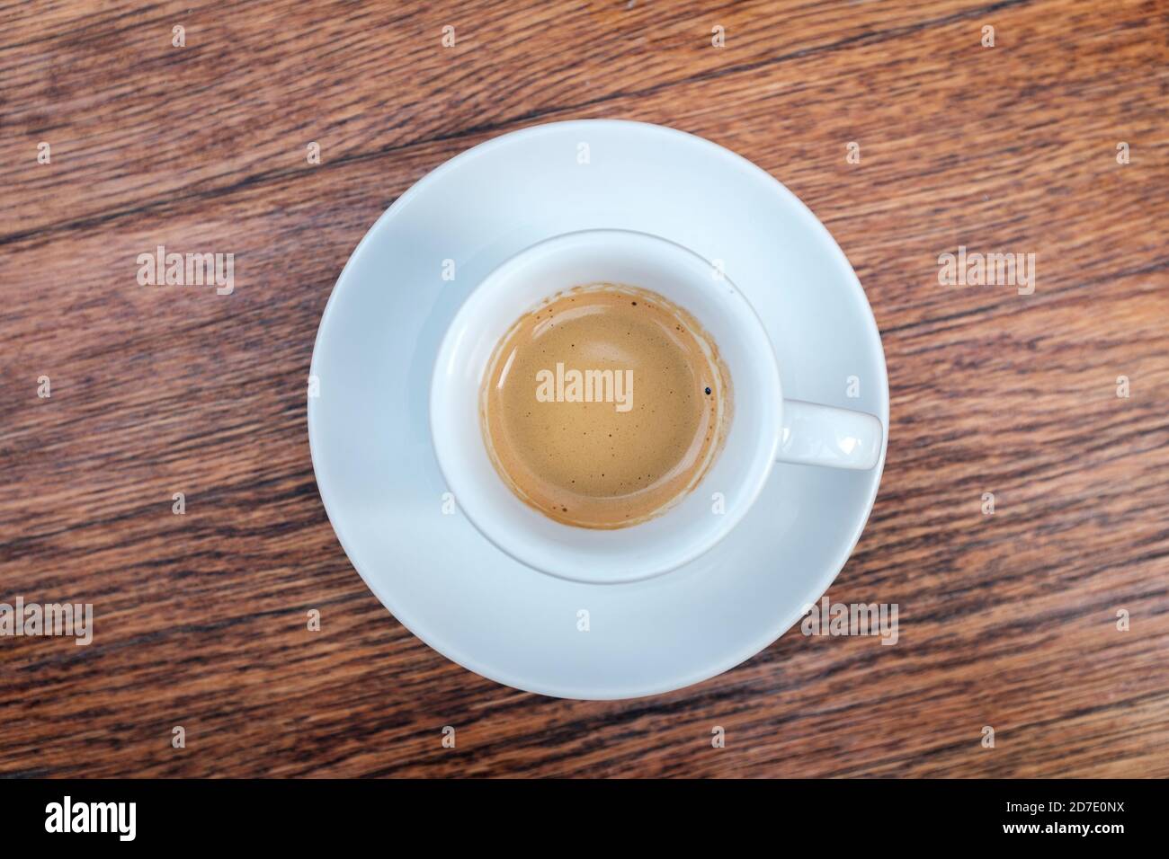 Top view of espresso shot Stock Photo - Alamy