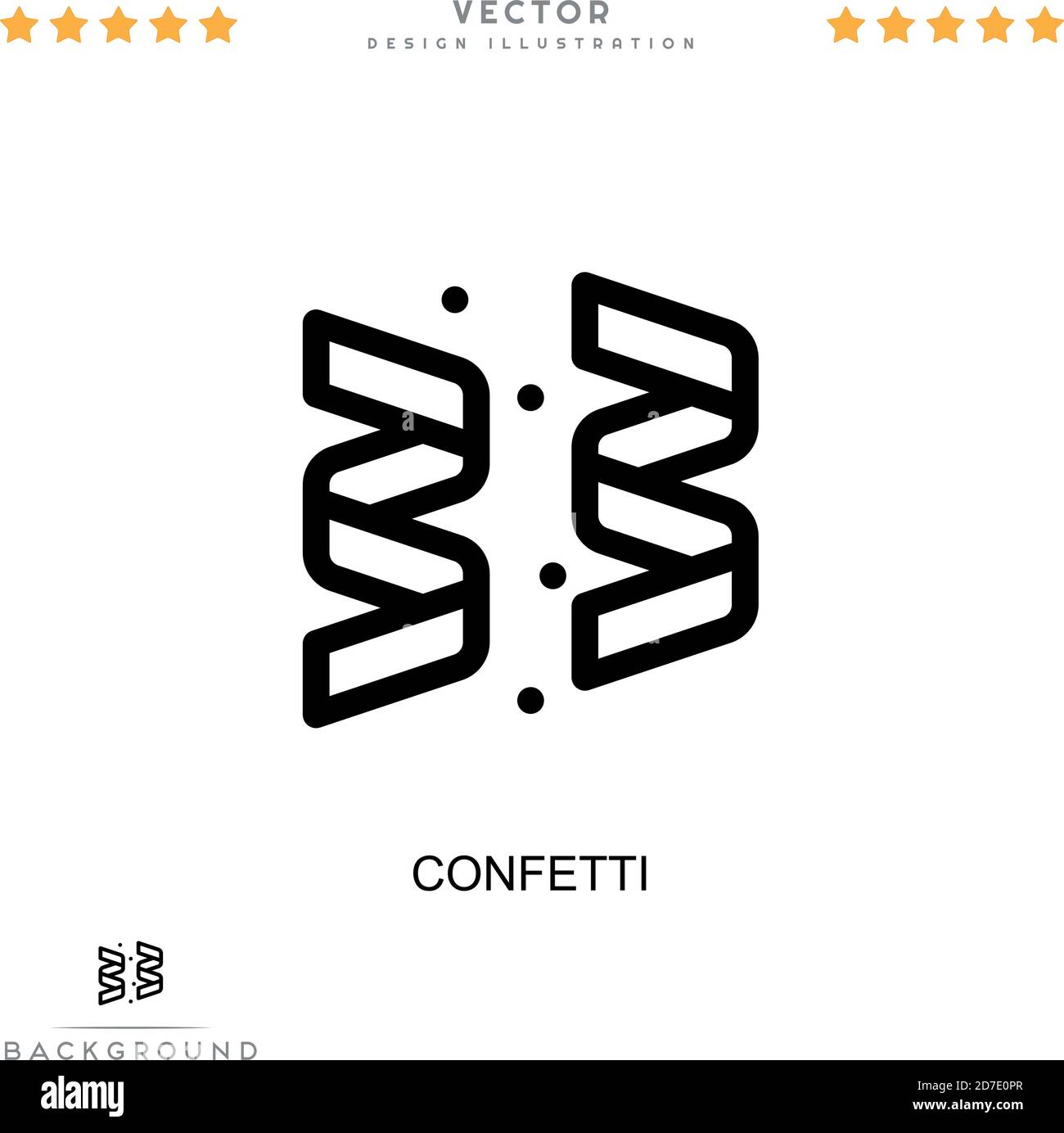 Confetti icon. Simple element from digital disruption collection. Line ...