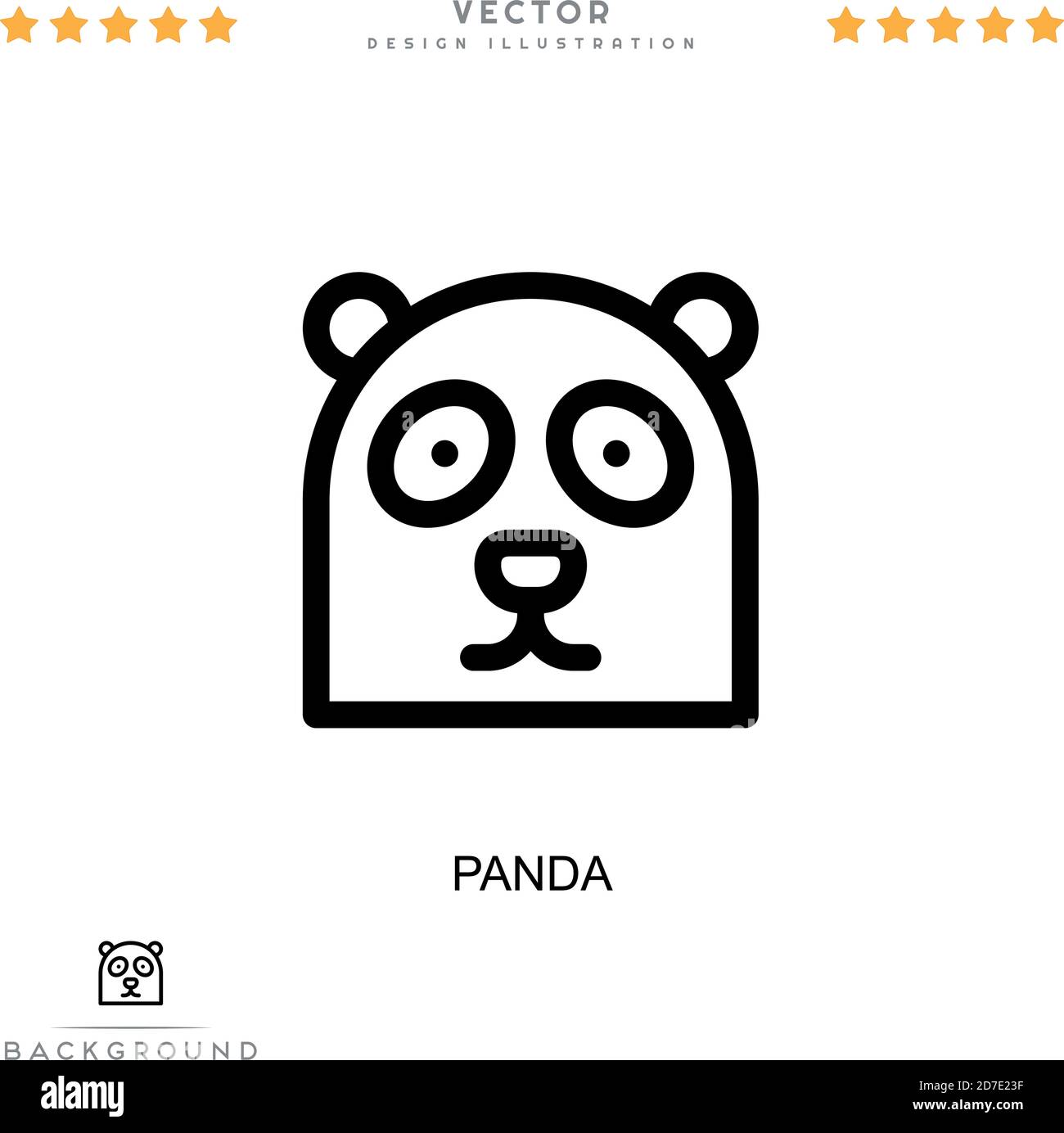Panda icon. Simple element from digital disruption collection. Line ...