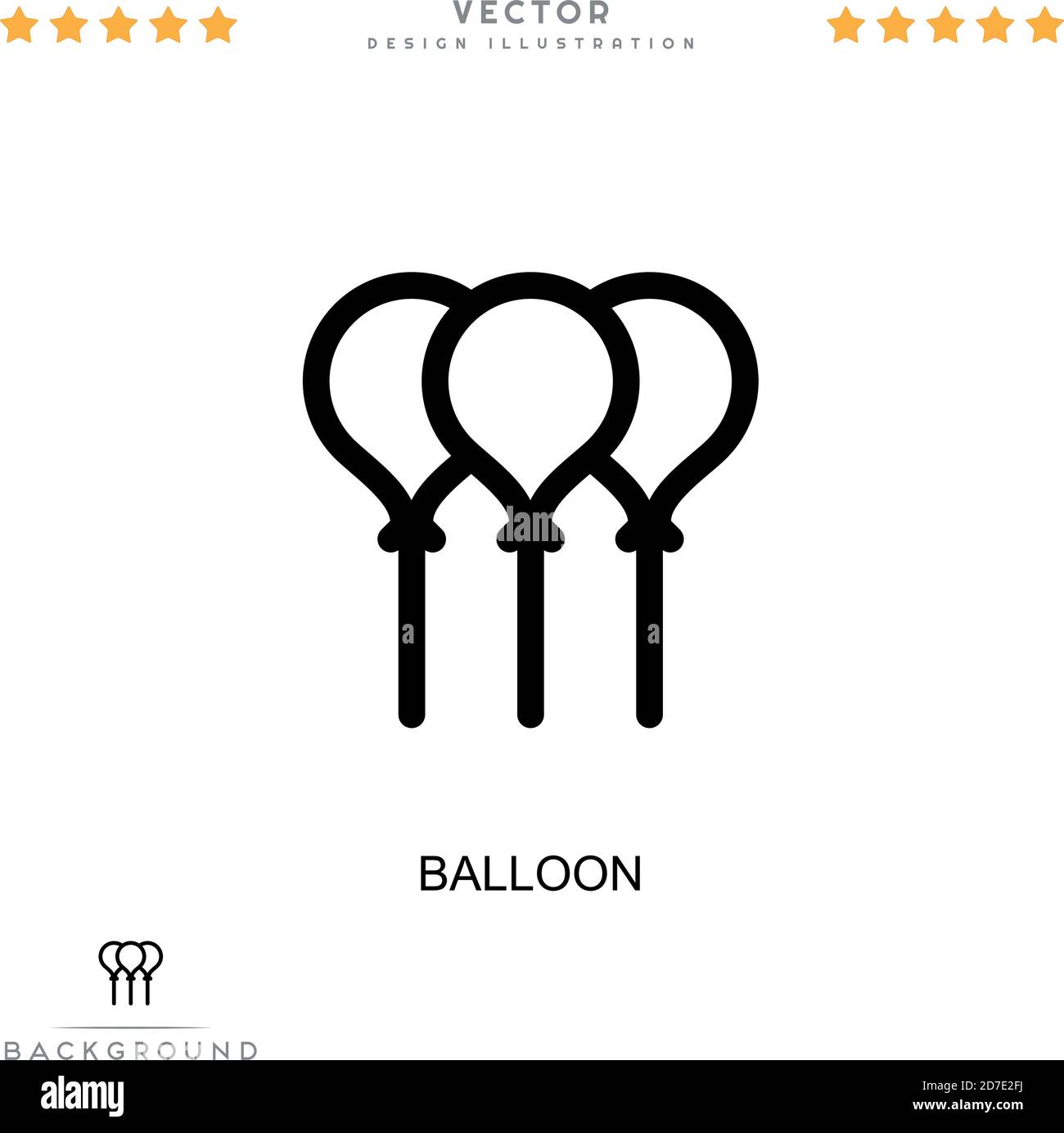 Balloon icon. Simple element from digital disruption collection. Line Balloon icon for templates, infographics and more Stock Vector