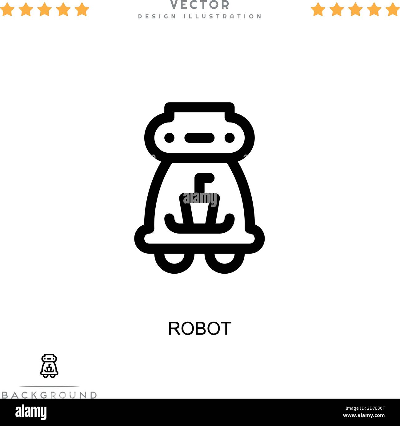 Robot icon. Simple element from digital disruption collection. Line ...