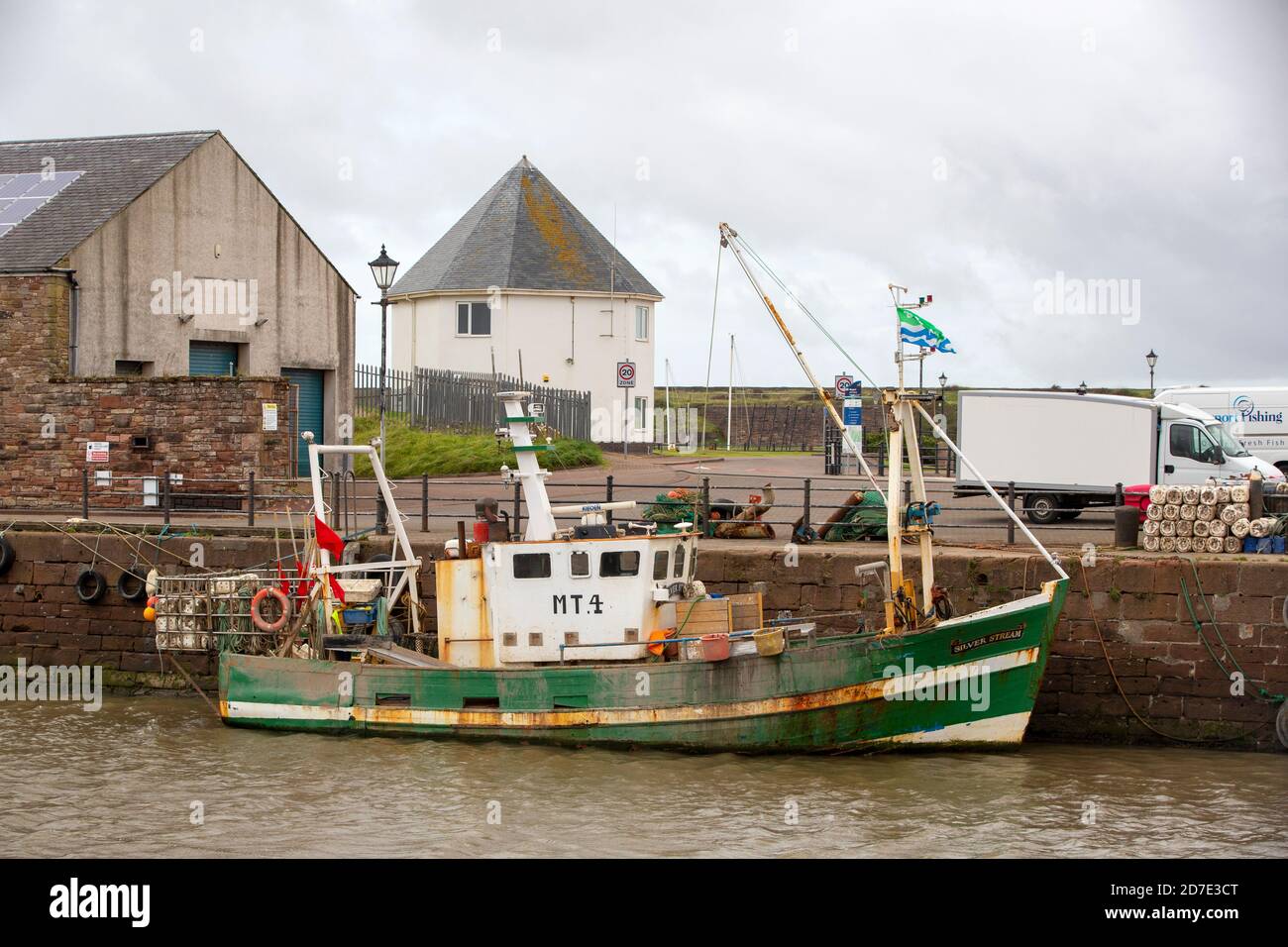 Maryport harbour fishing boat hi-res stock photography and images - Alamy
