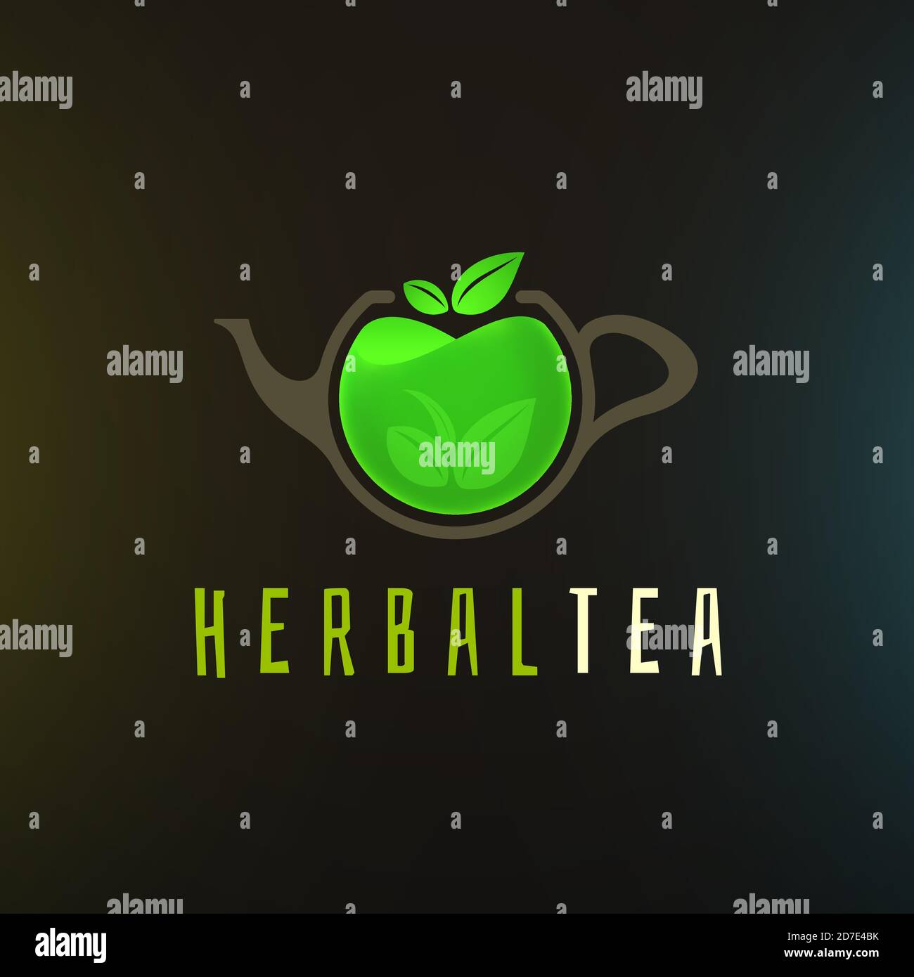 Herbal tea logo template Stock Vector Image & Art Alamy