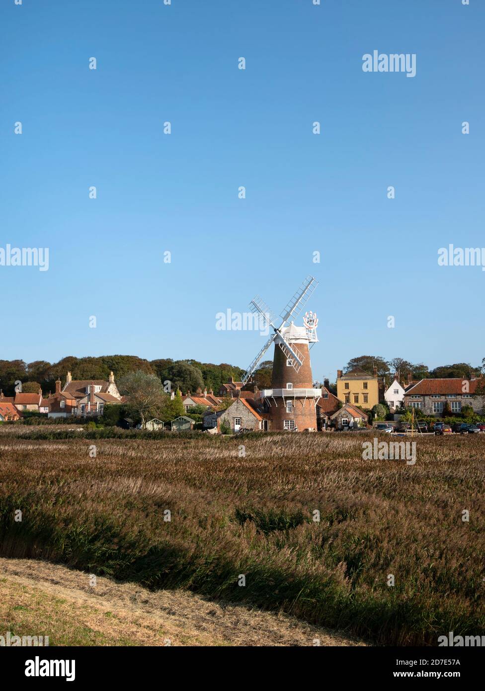 Cley windmill, Cley next the Sea, Norfolk, East Anglia, England, UK. Stock Photo